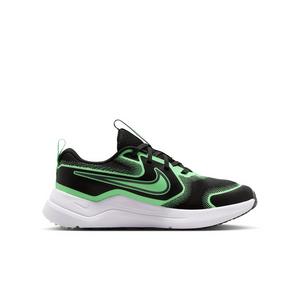 Nike Cosmic Runner "Black/Illusion Green/Cool Grey" Grade School Boys' Running Shoe - BLACK/GREEN/GREY