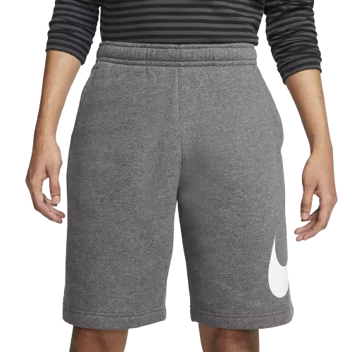 Nike Men's Sportswear Club Fleece Graphic Shorts - GREY