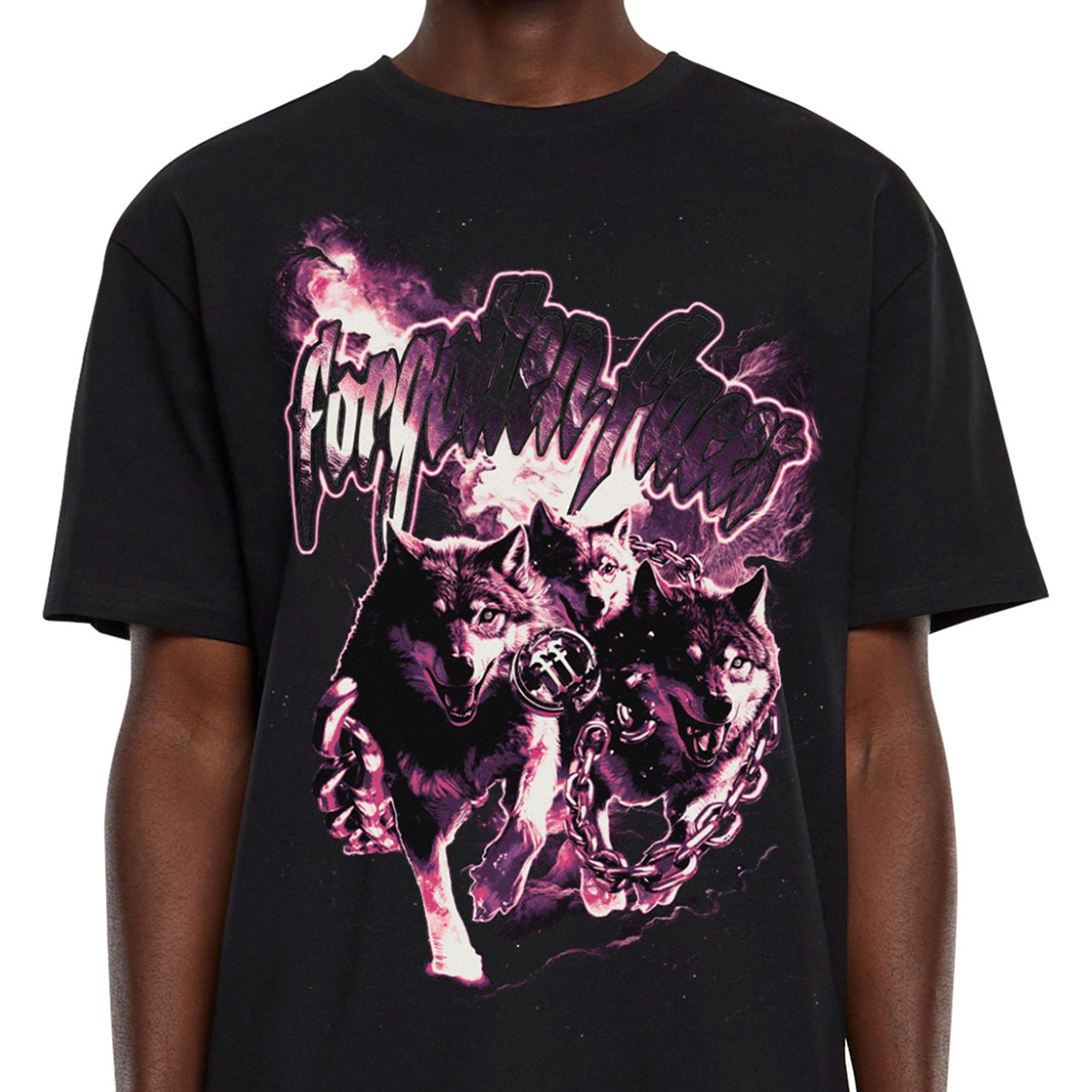 Forgotten Faces Men's Forgotten Wolfs Tee - BLACK Thumbnail View 3