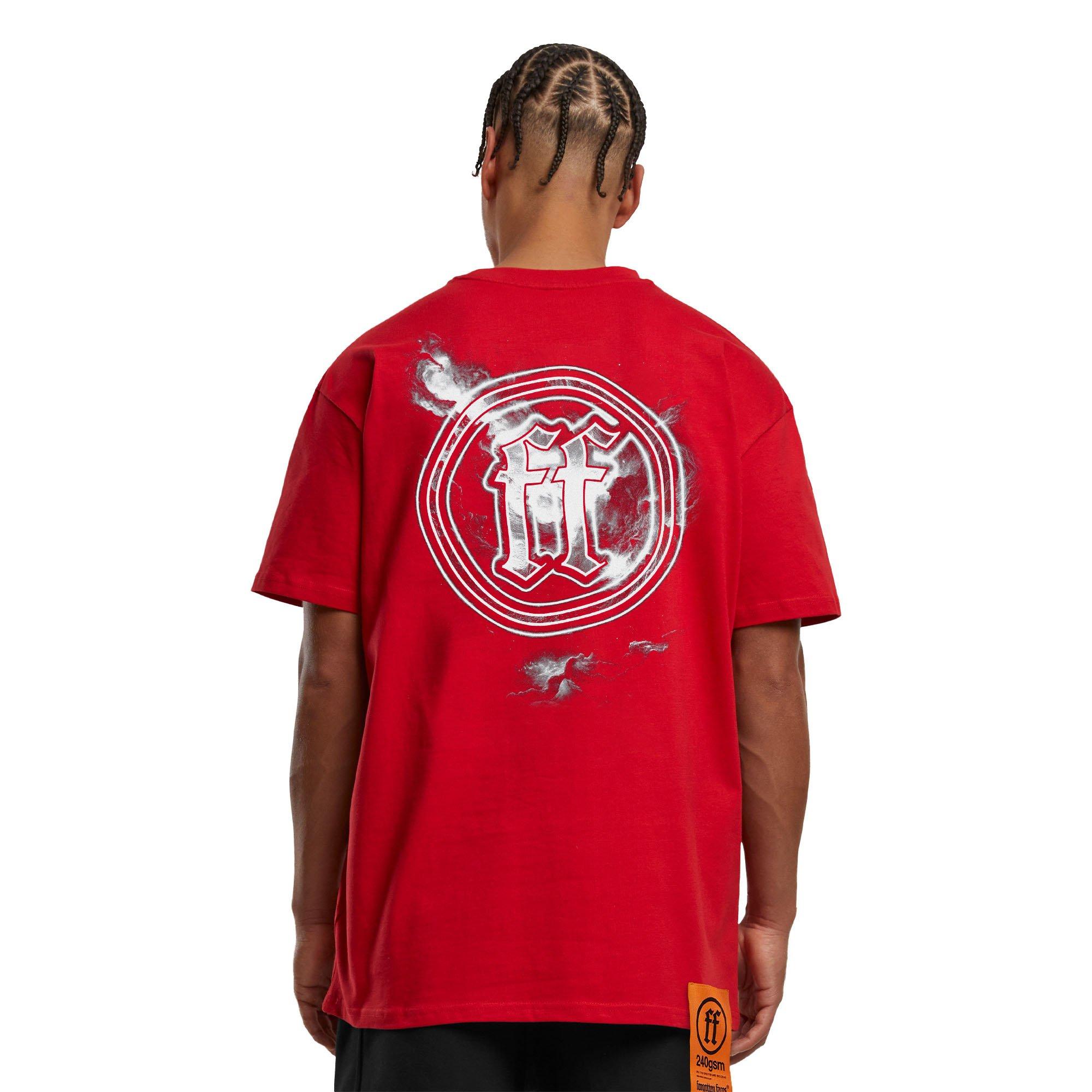 Forgotten Faces Men's Forgotten Wolfs Tee - RED Thumbnail View 2
