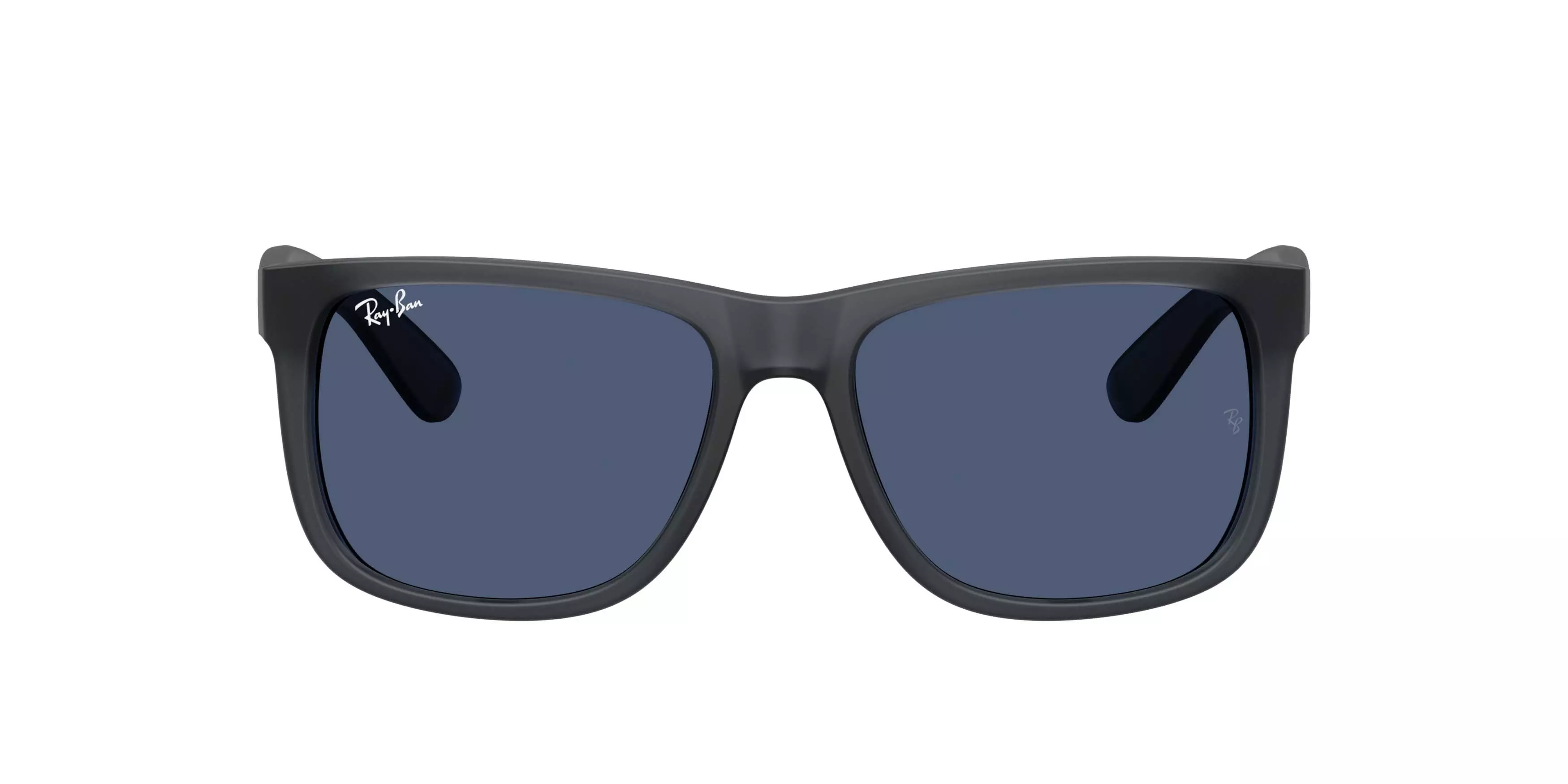 Ray-Ban Justin Dark Blue Sunglasses &ndash; Matte Opal Grey - COOL GREY/BLACK/SAIL