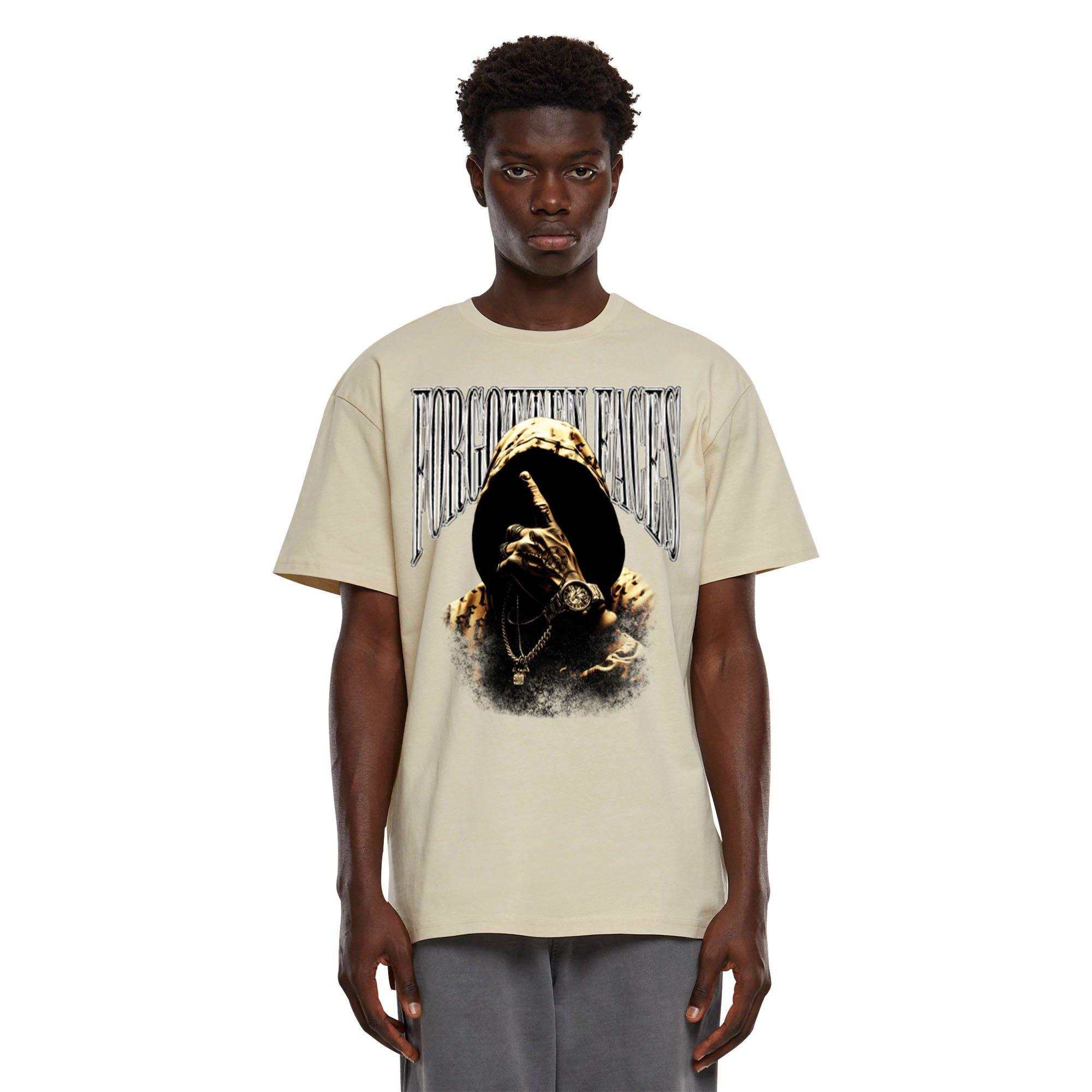 Forgotten Faces Men's Forgotten Hooded Tee - SAND Thumbnail View 1