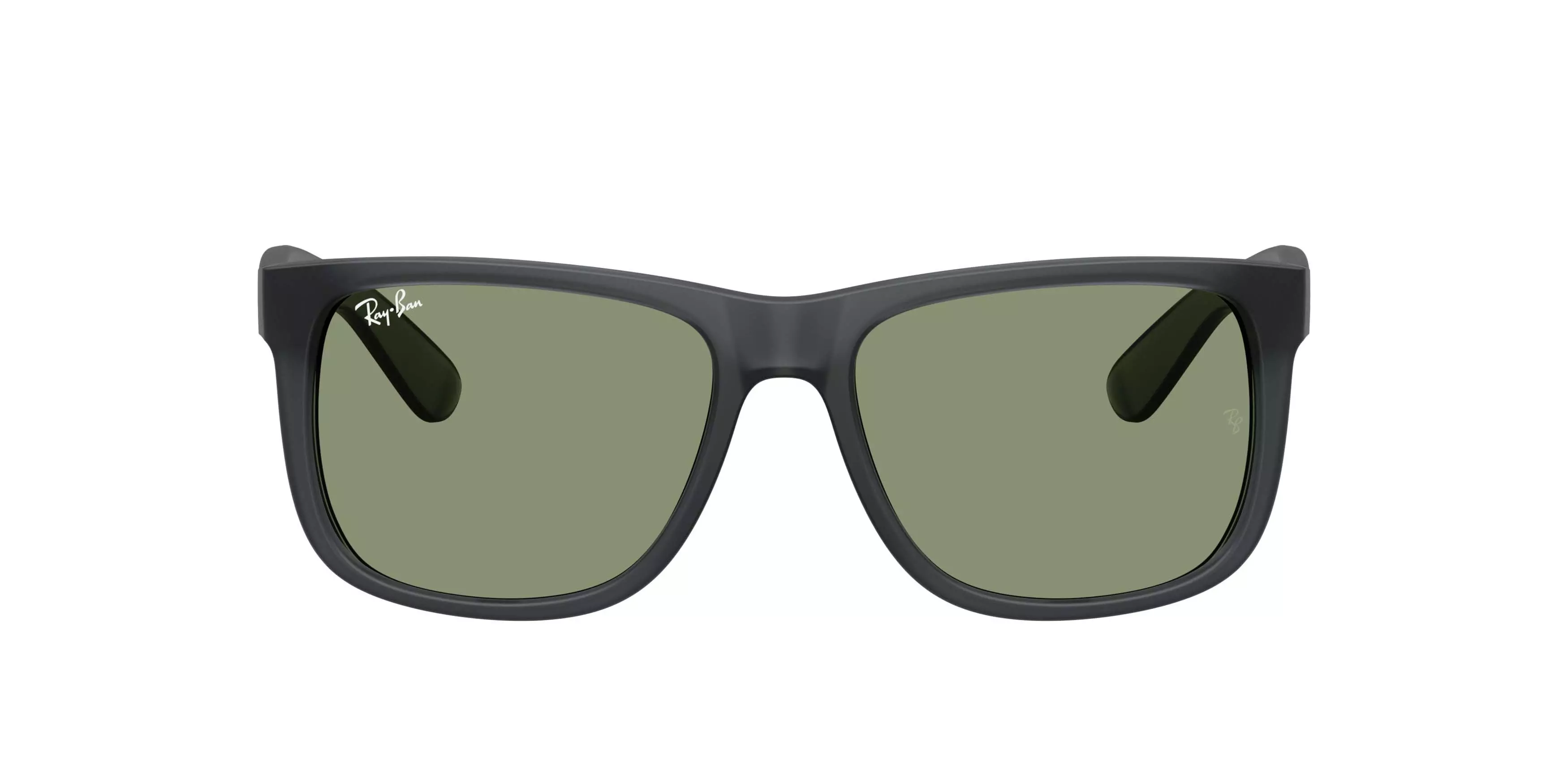 Ray-Ban Justin Green Sunglasses &ndash; Matte Opal Grey - GREY/GREEN