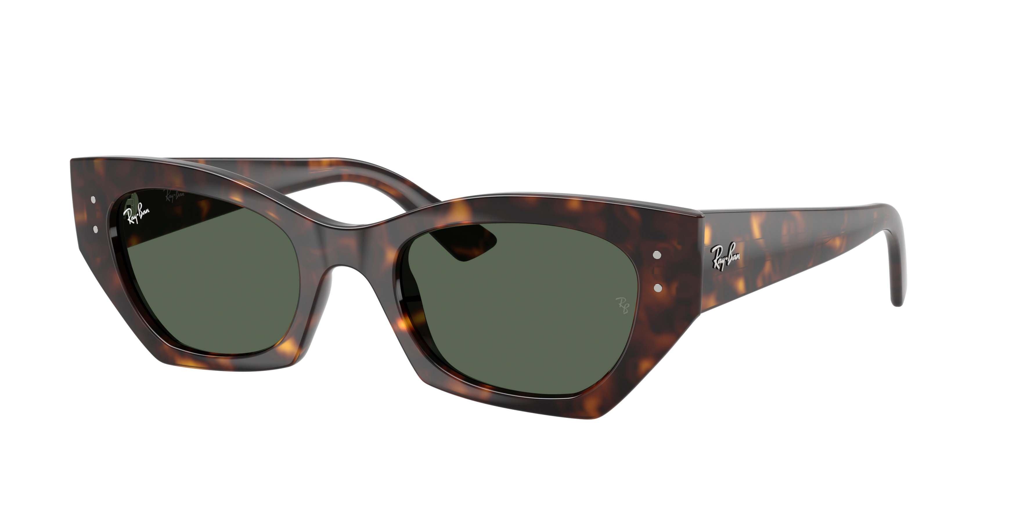 Ray-Ban Zena Dark Green Sunglasses &ndash; Havana - GREEN Thumbnail View 1