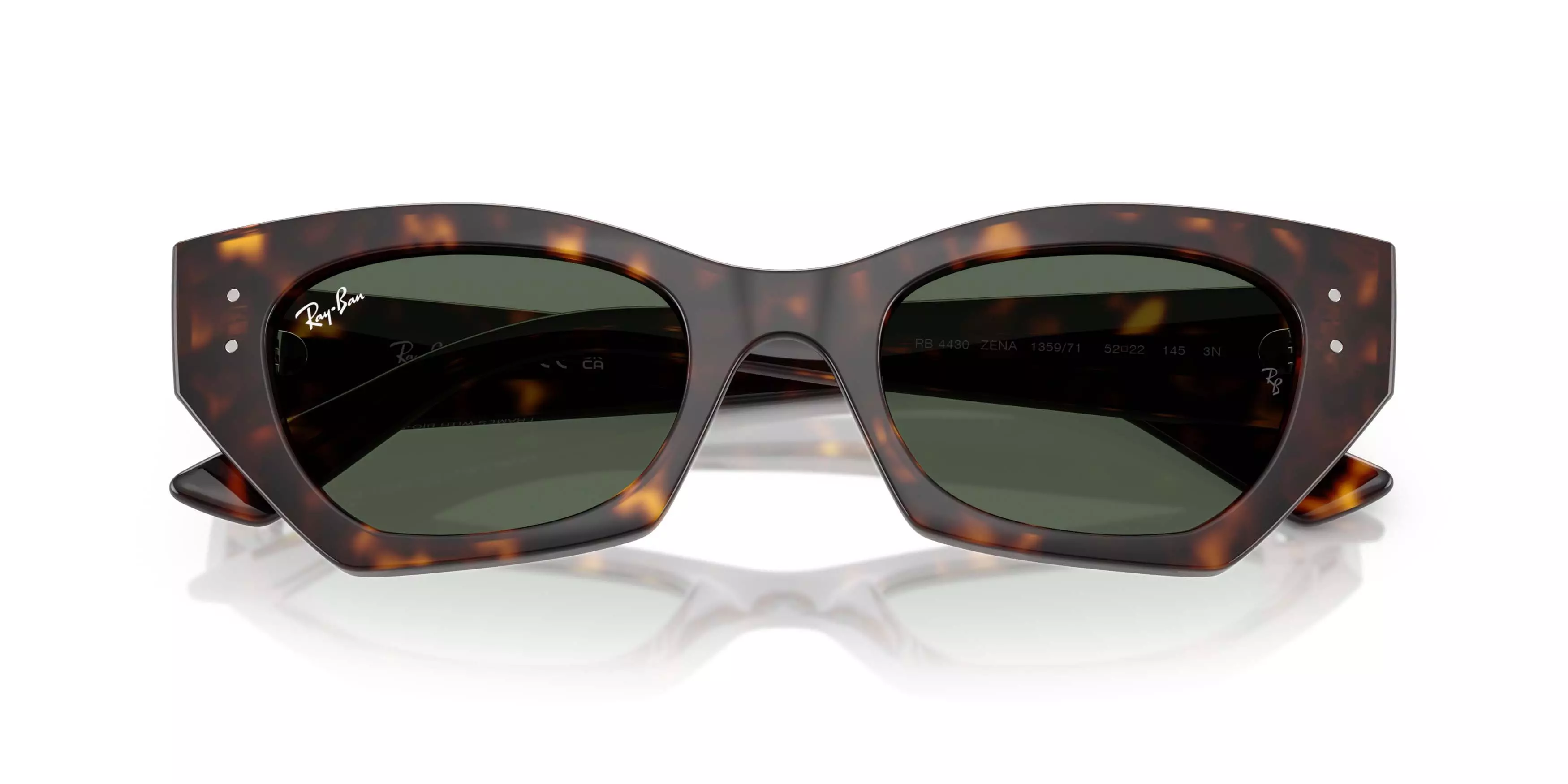 Ray-Ban Zena Dark Green Sunglasses &ndash; Havana - GREEN