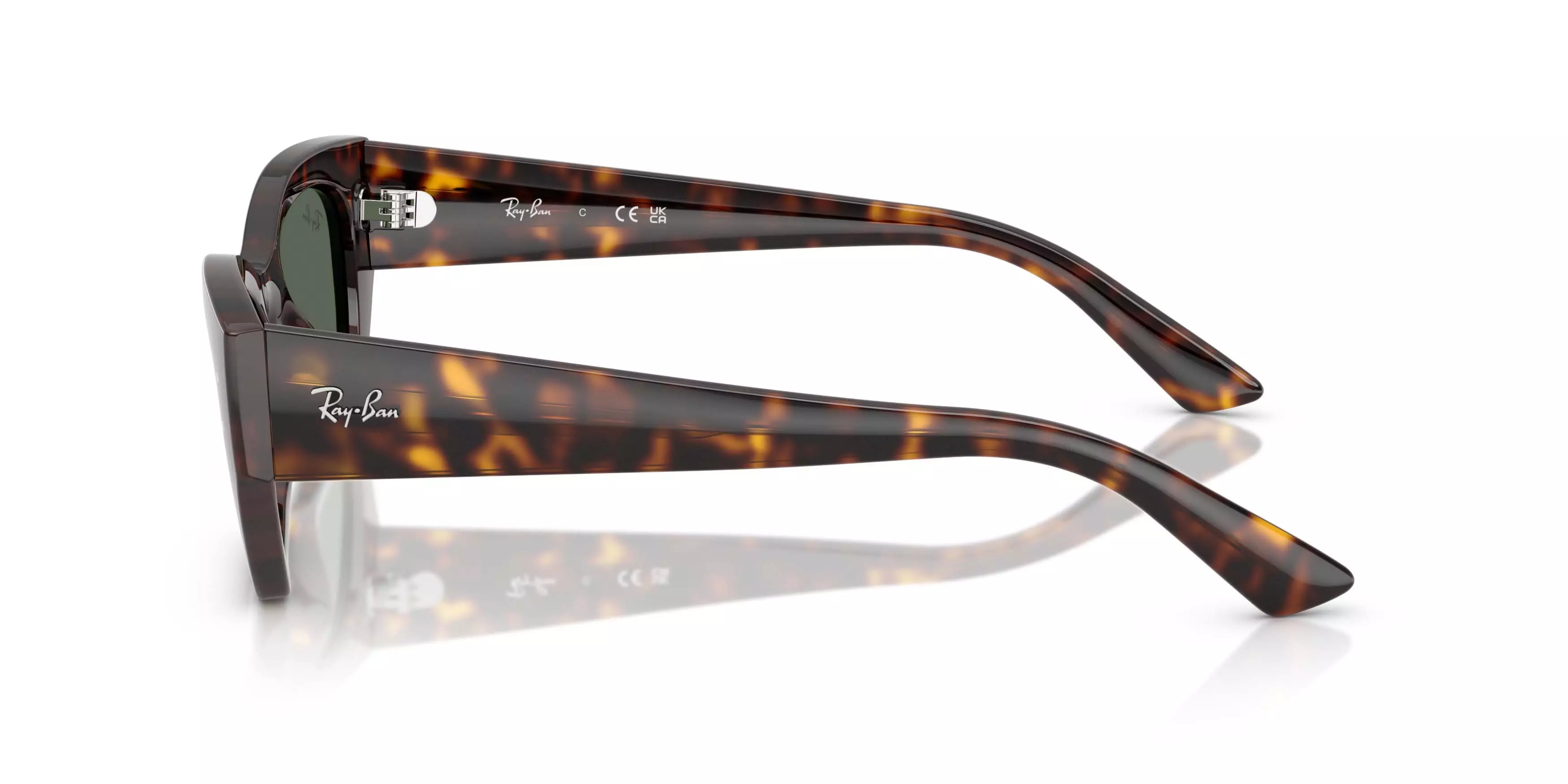 Ray-Ban Zena Dark Green Sunglasses &ndash; Havana - GREEN