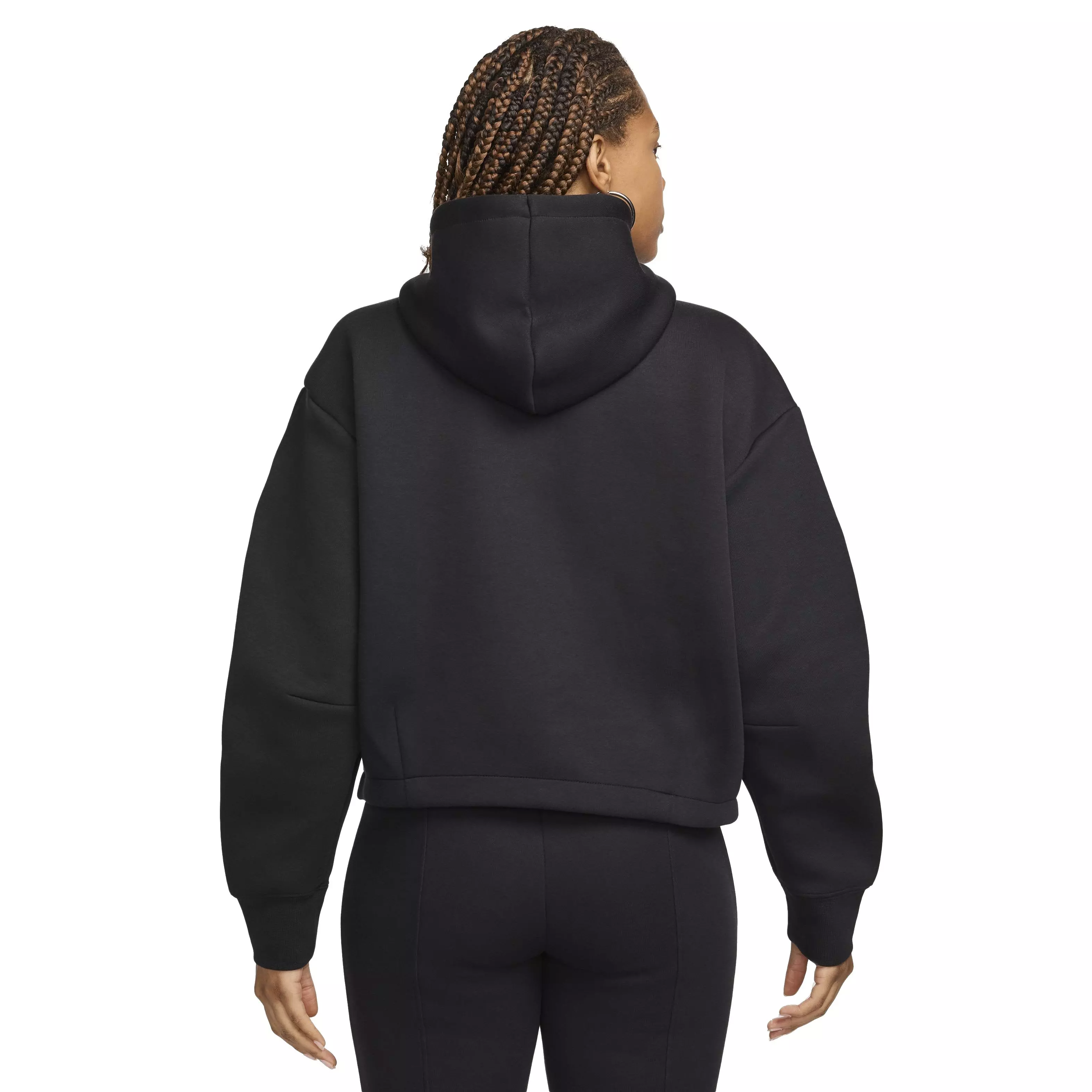 Nike Women's Sportswear Tech Fleece Futura Oversized Hoodie - BLACK