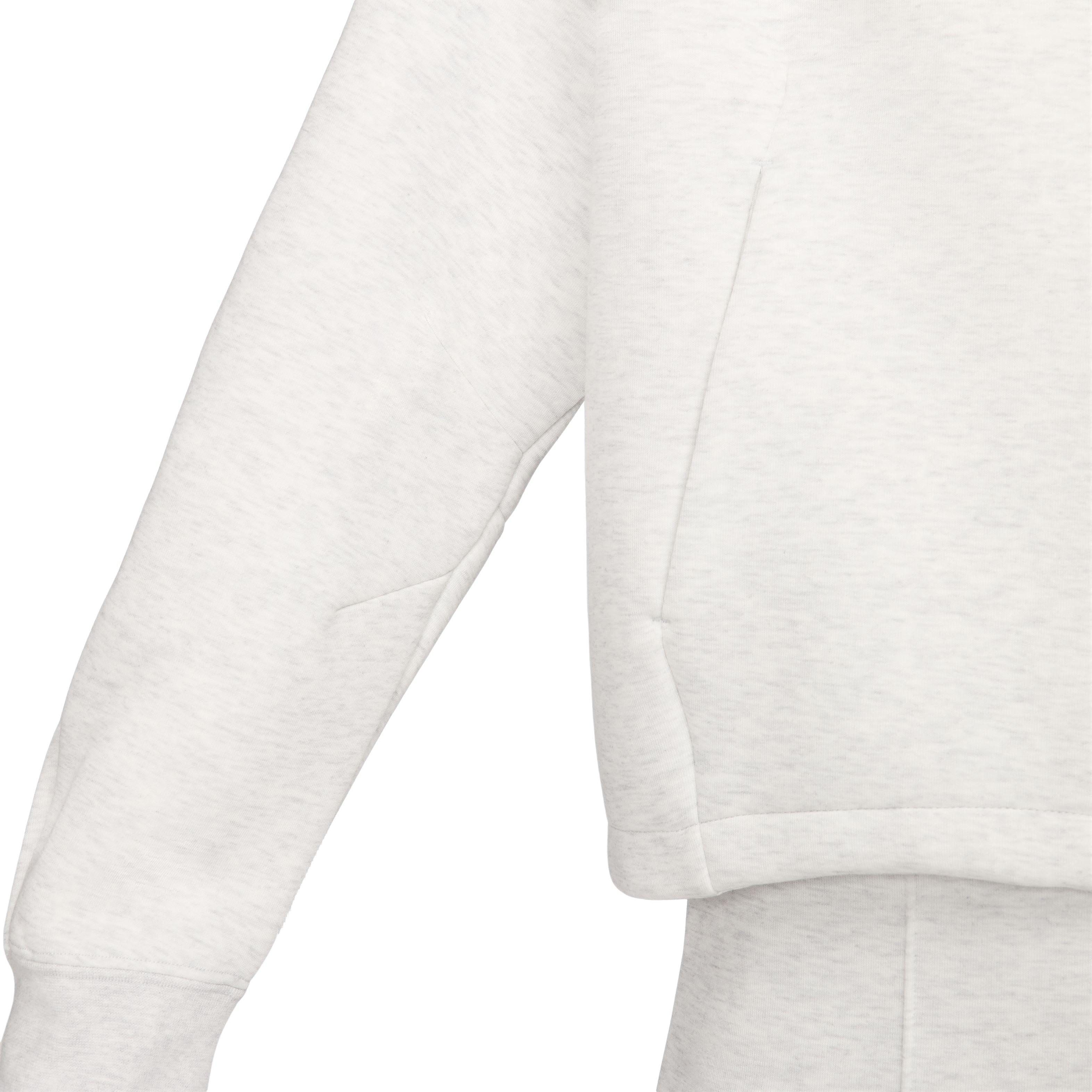 Nike Women's Sportswear Tech Fleece Futura Oversized Hoodie - GREY Thumbnail View 7