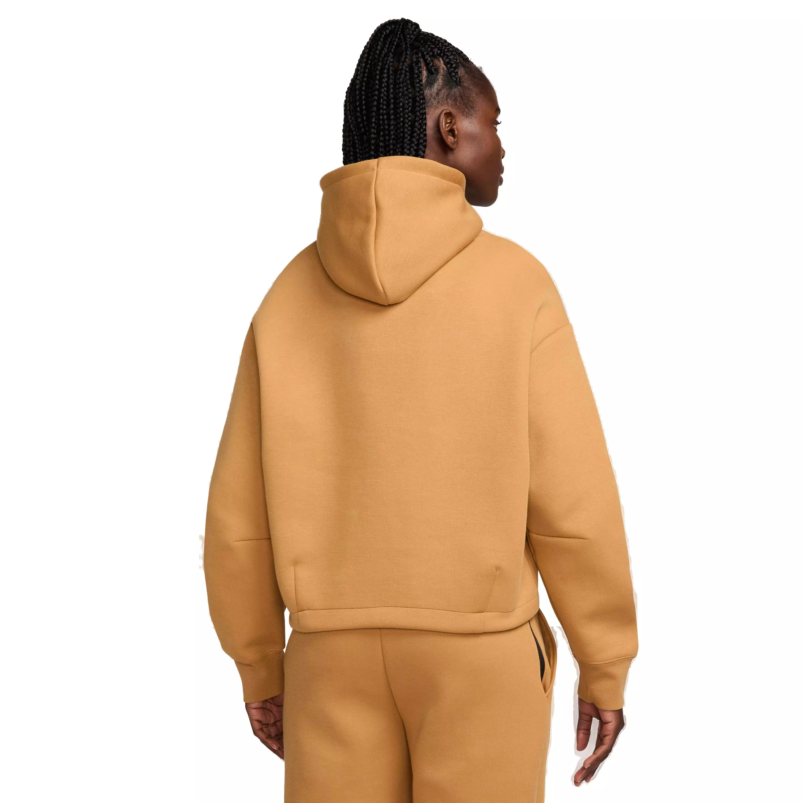 Nike Women's Sportswear Tech Fleece Futura Oversized Hoodie - BROWN