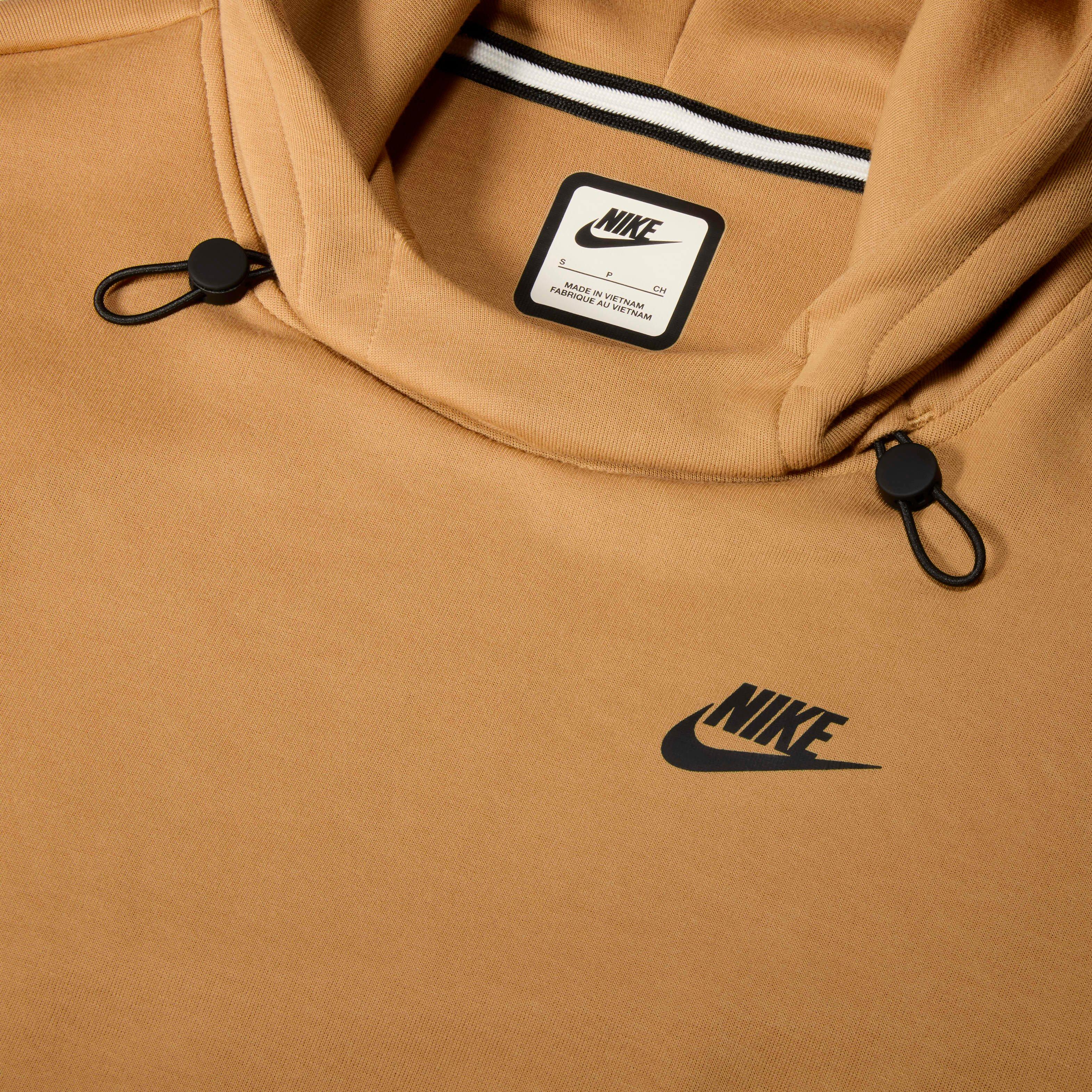 Nike Women's Sportswear Tech Fleece Futura Oversized Hoodie - BROWN Thumbnail View 4