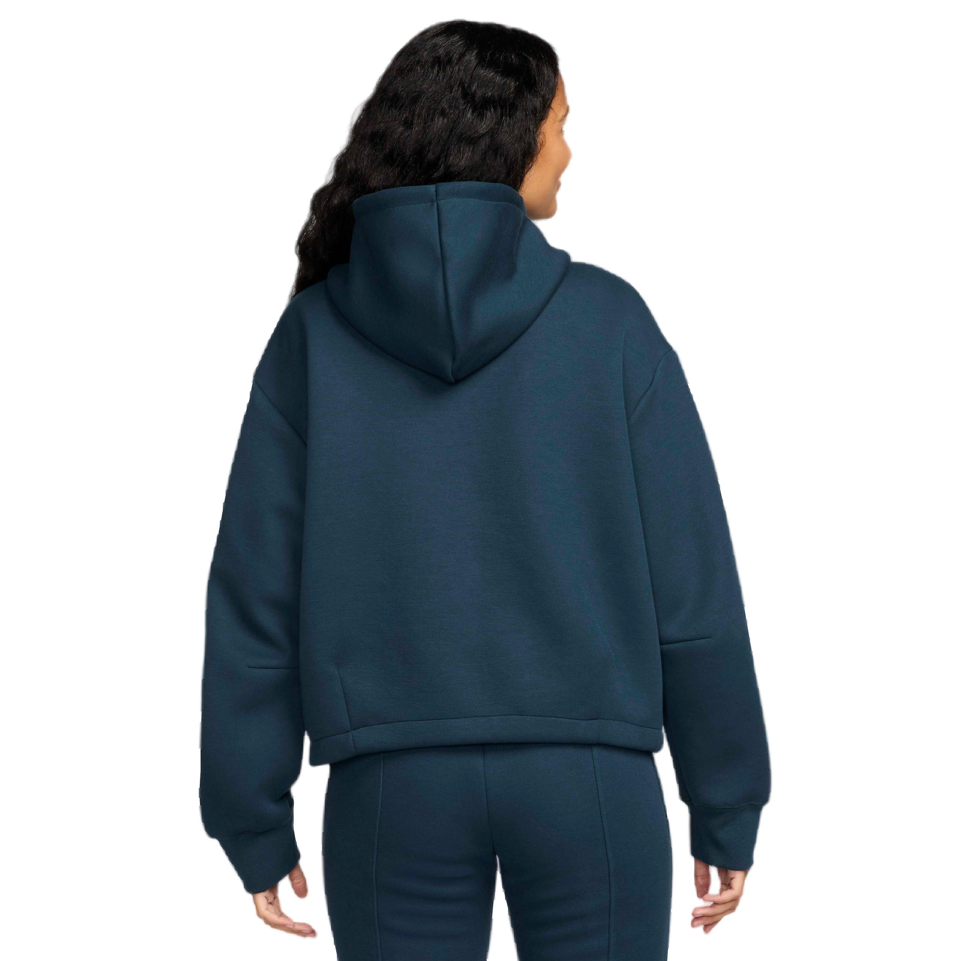 Nike Women's Sportswear Tech Fleece Futura Oversized Hoodie - NAVY Thumbnail View 2