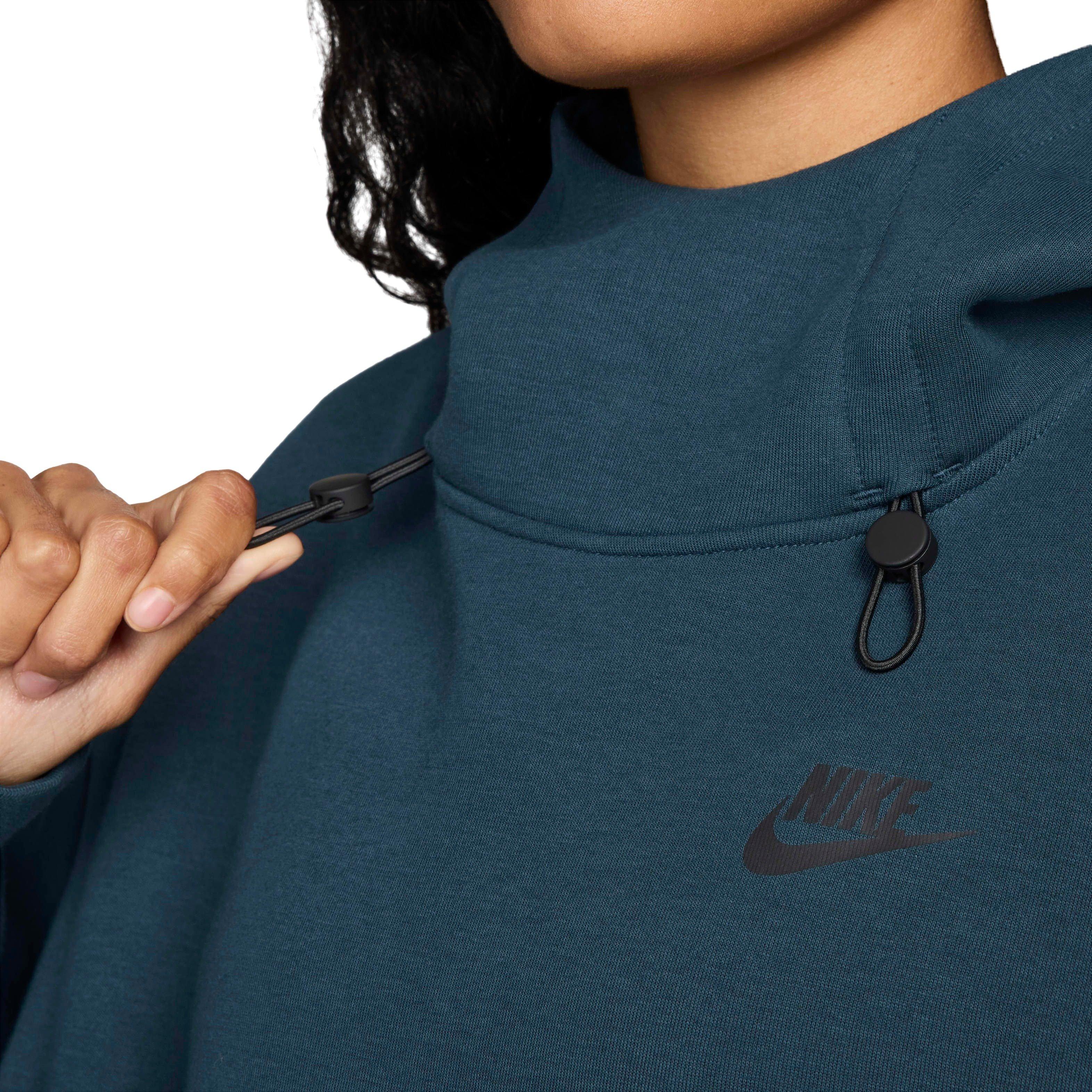 Nike Women's Sportswear Tech Fleece Oversized Hoodie - NAVY Thumbnail View 5