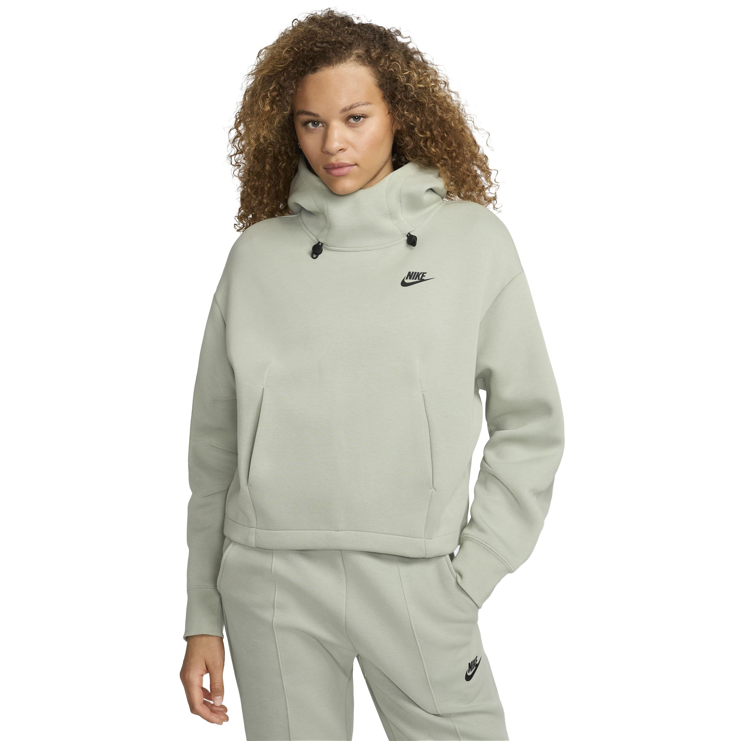 Nike Women's Sportswear Tech Fleece Oversized Hoodie - GREEN Thumbnail View 1