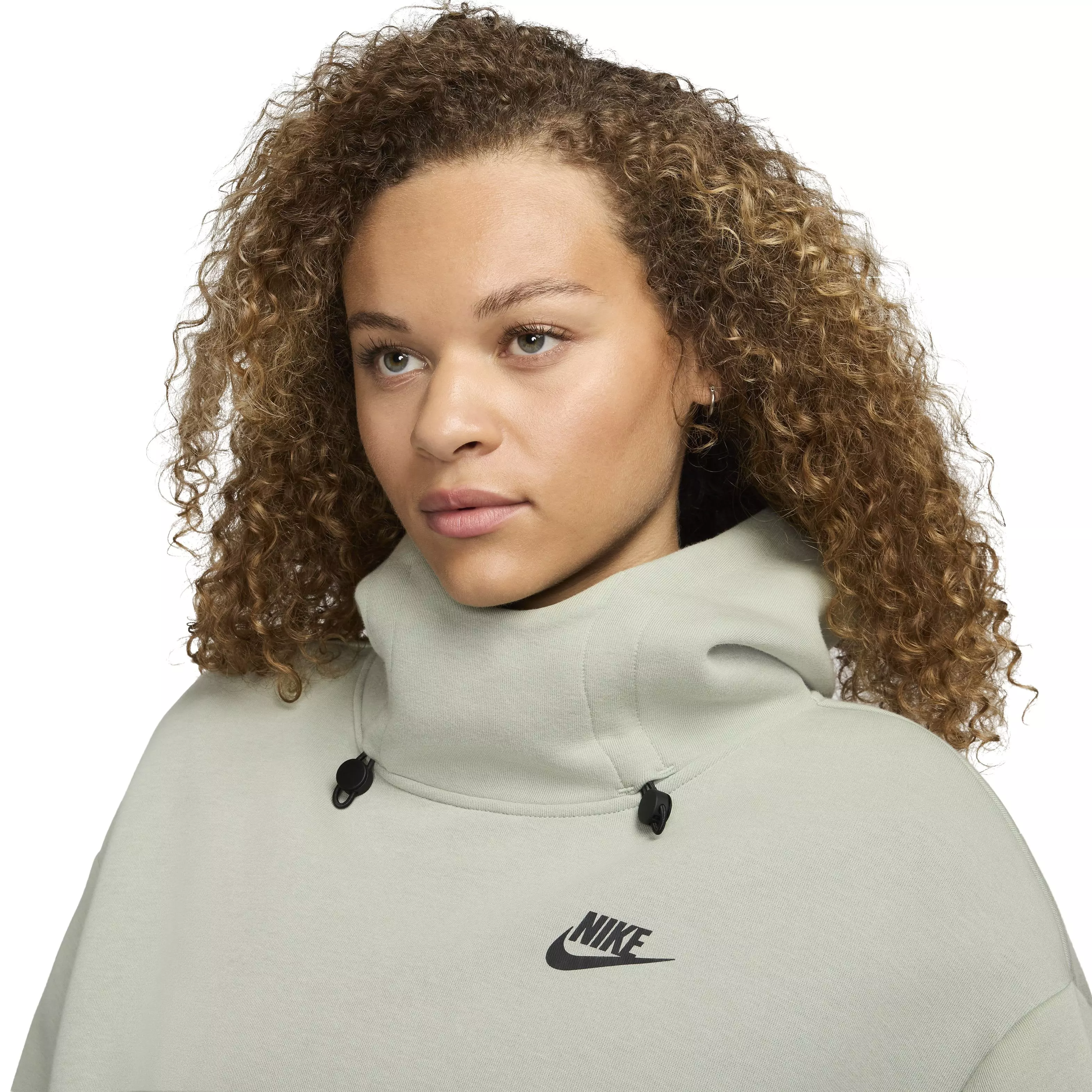 Nike Women's Sportswear Tech Fleece Oversized Hoodie - GREEN