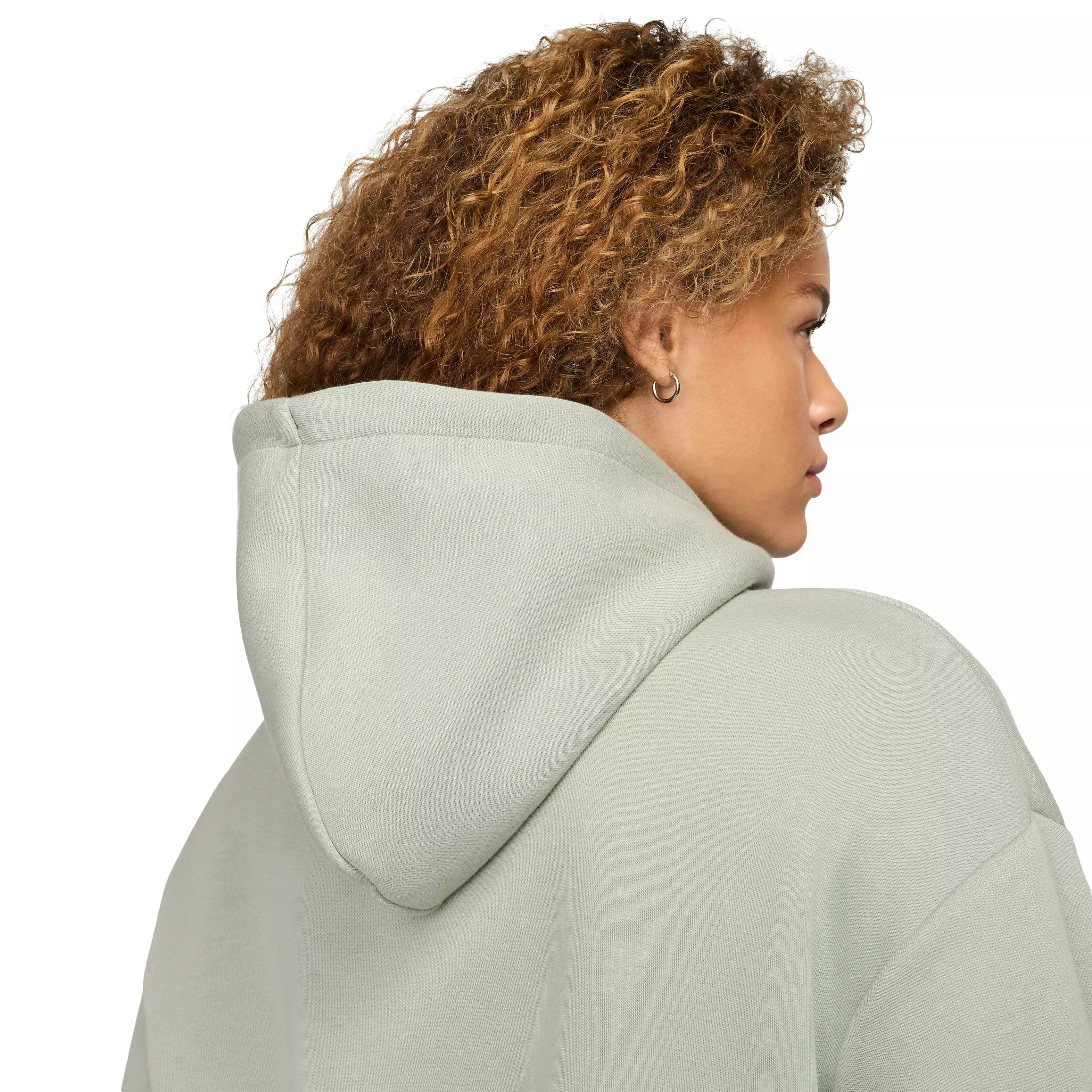 Nike Women's Sportswear Tech Fleece Oversized Hoodie - GREEN