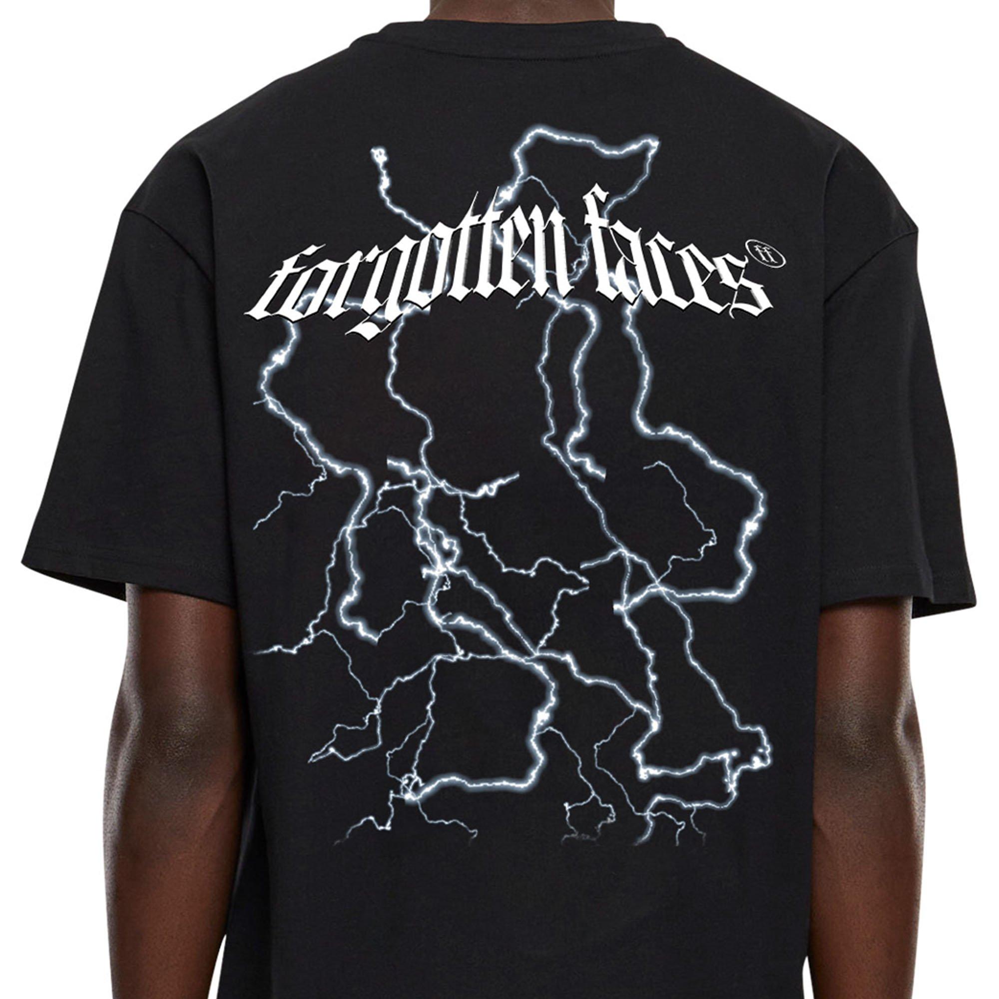 Forgotten Faces Men's Electric Pitbull Tee - BLACK Thumbnail View 4