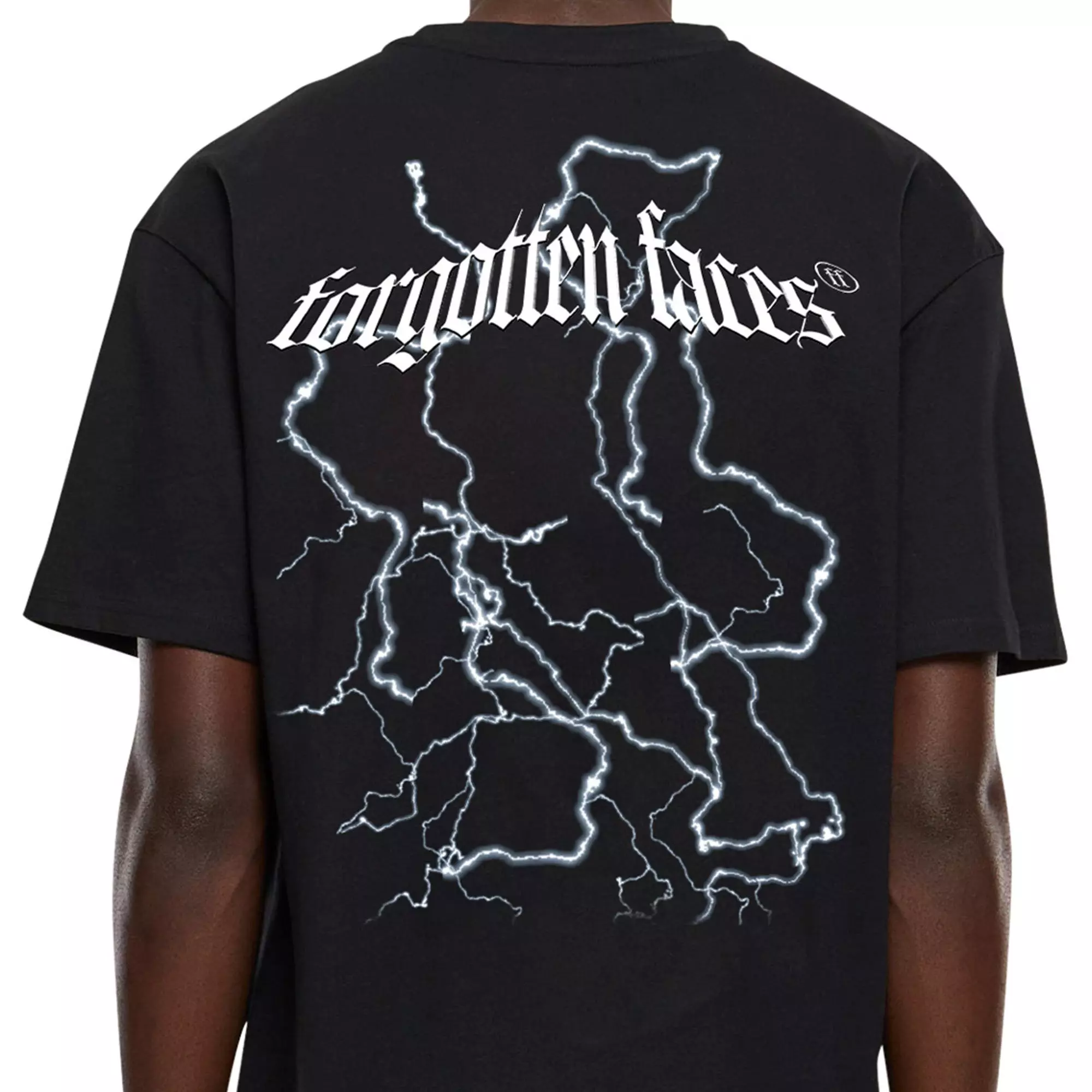 Forgotten Faces Men's Electric Pitbull Tee - BLACK