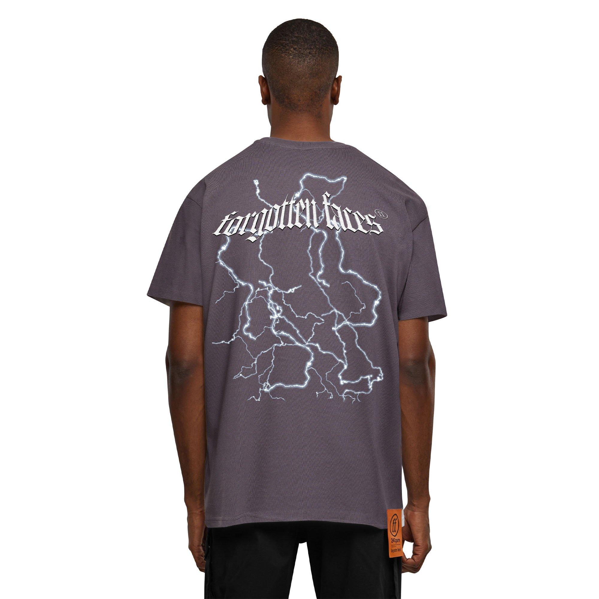 Forgotten Faces Men's Electric Pitbull Tee - GREY Thumbnail View 2