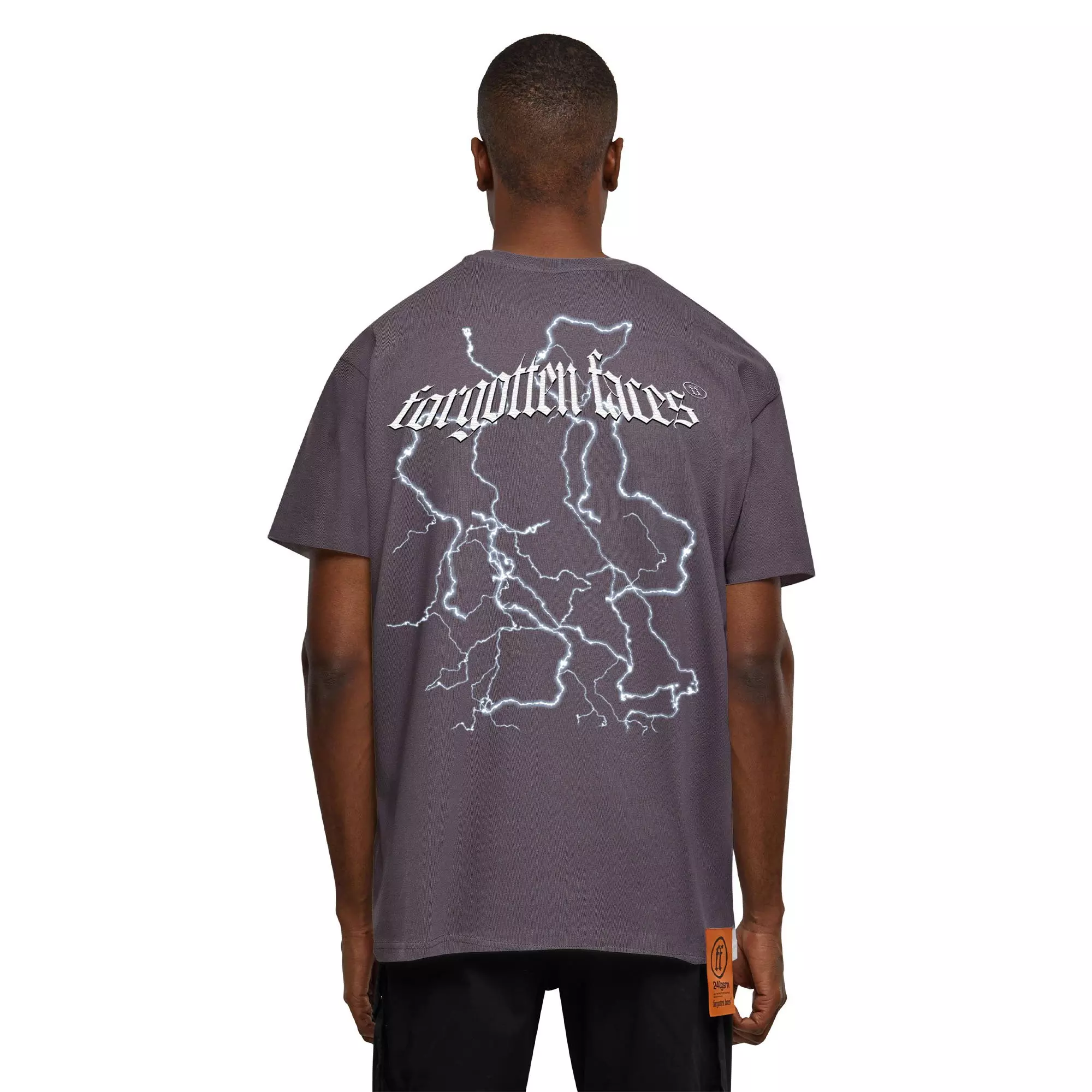 Forgotten Faces Men's Electric Pitbull Tee - GREY