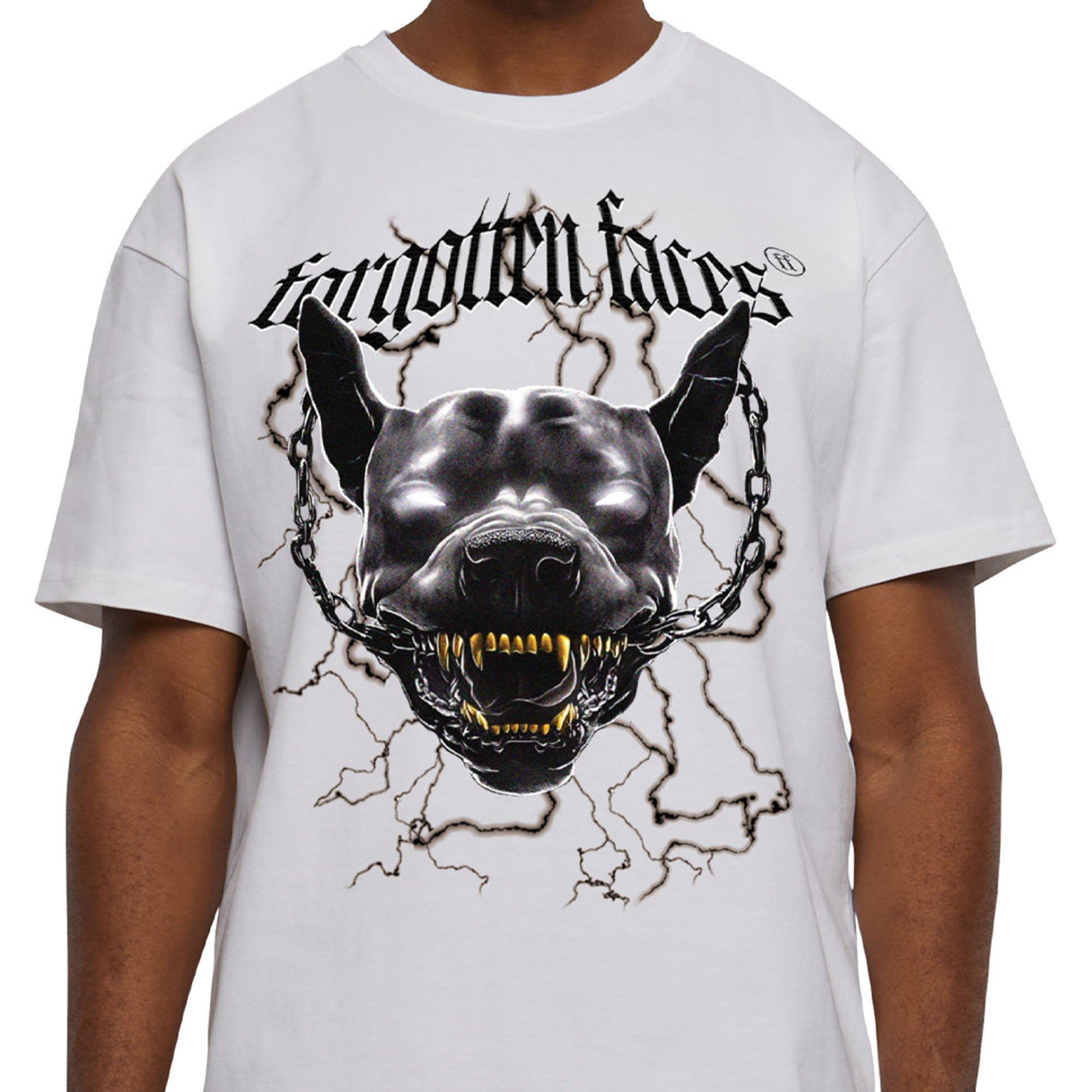 Forgotten Faces Men's Electric Pitbull Tee - WHITE Thumbnail View 3