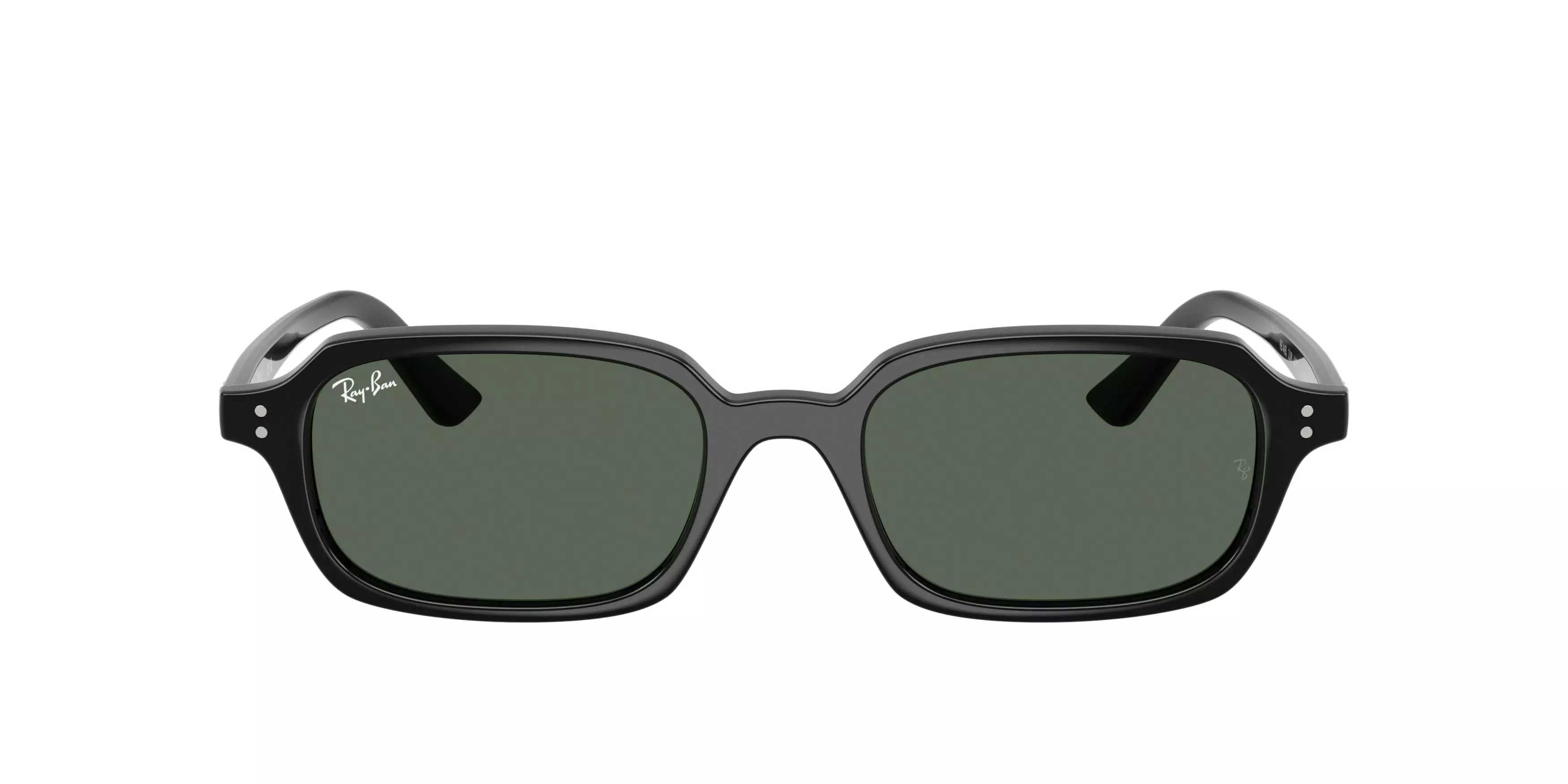 Ray-Ban Zuri Bio-Based Dark Green Sunglasses &ndash; Polished Black - BLACK/GREEN