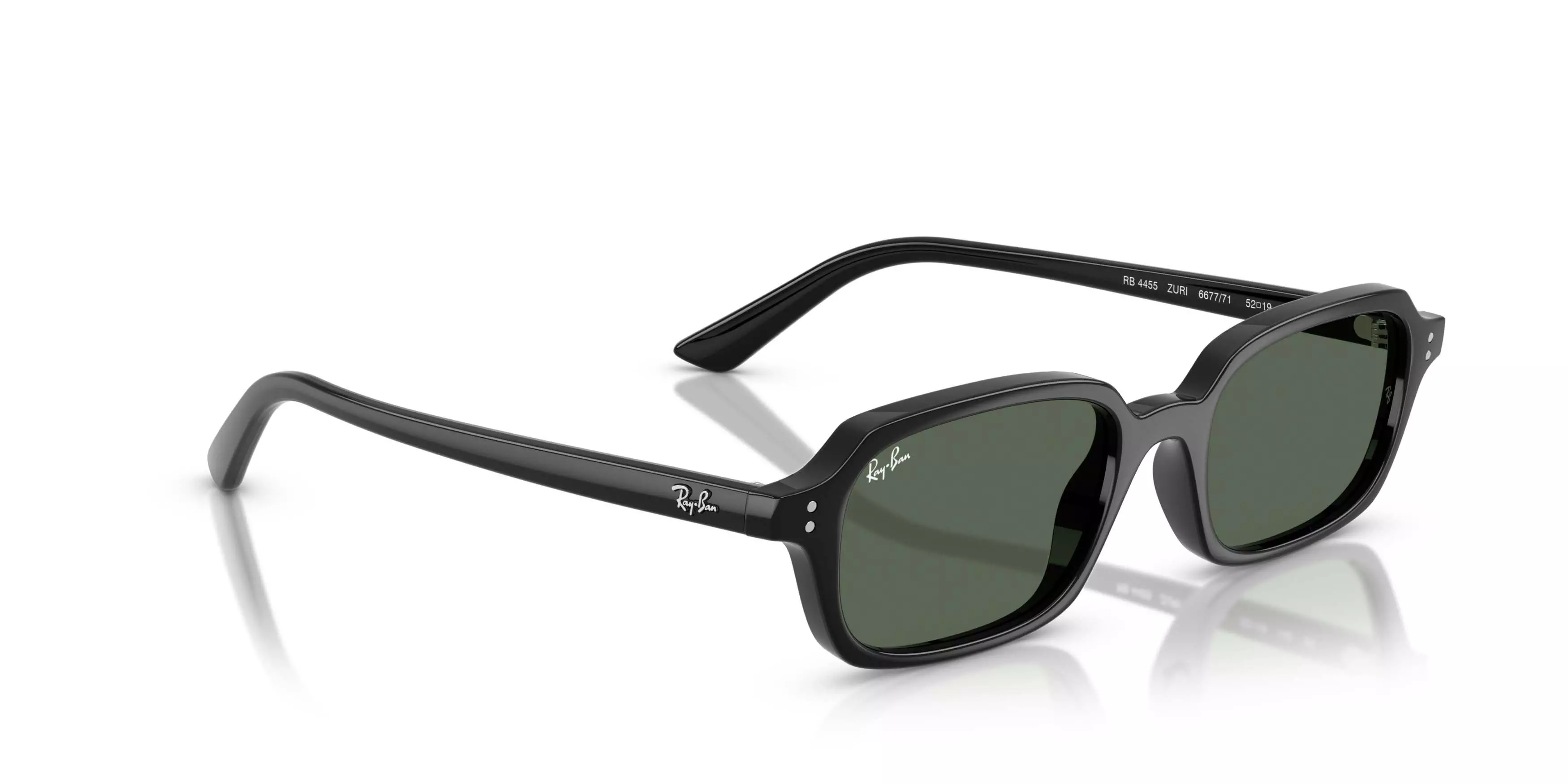 Ray-Ban Zuri Bio-Based Dark Green Sunglasses &ndash; Polished Black - BLACK/GREEN
