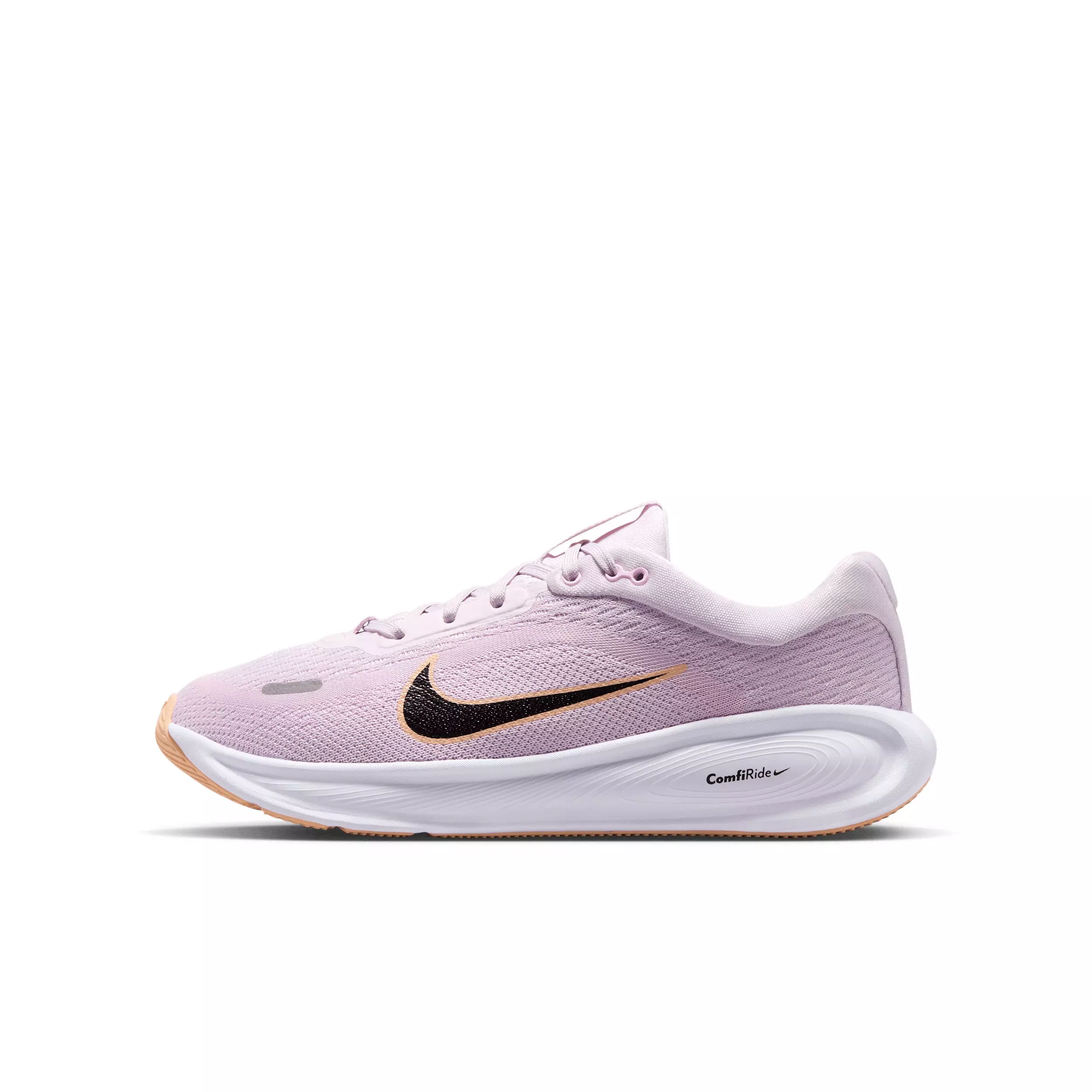 Nike Stellar Ride "Bleached Lilac/Pink Foam/Sunset Haze/Black" Grade School Girls' Running Shoe - LILAC/PINK/SUNSET/BLACK