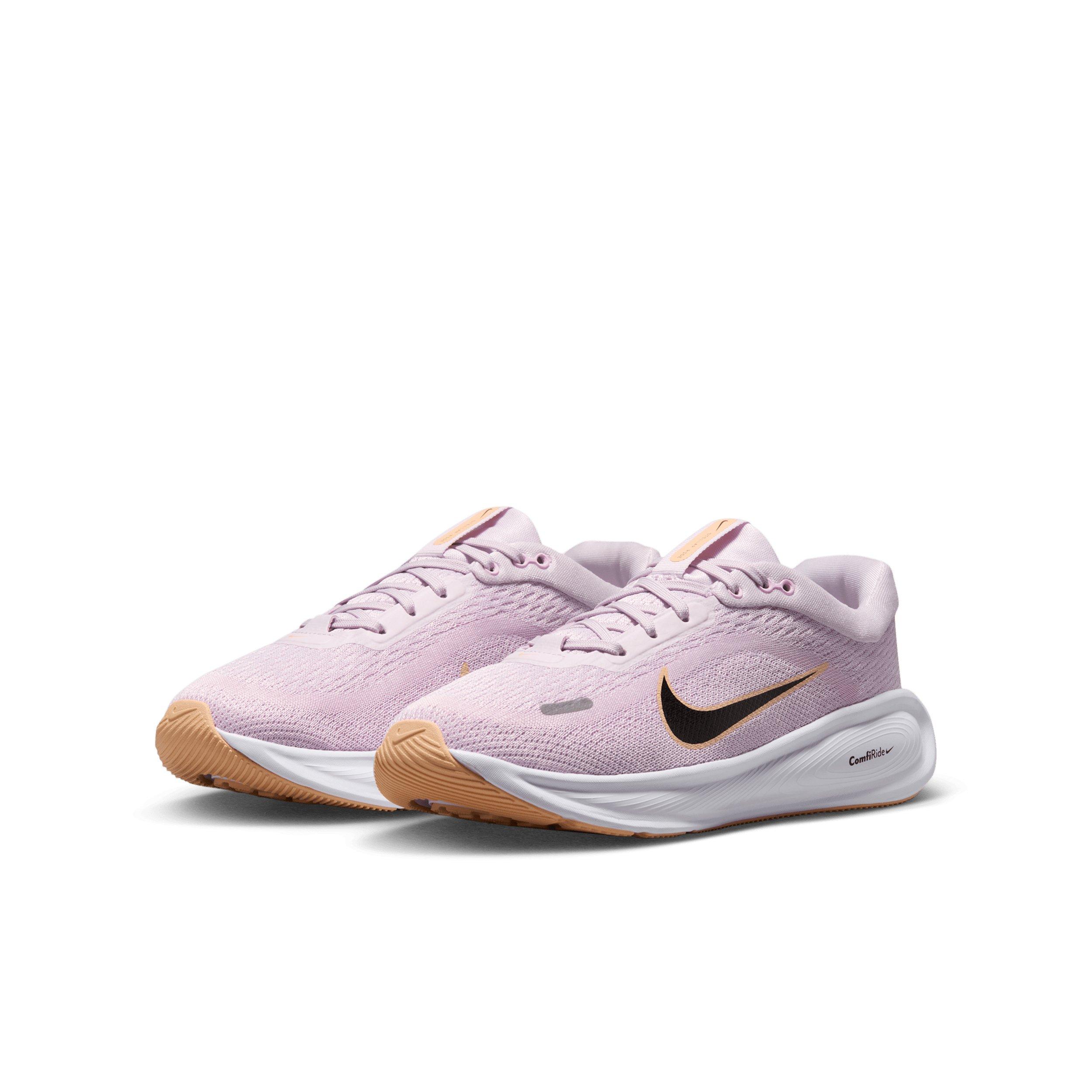 Nike Stellar Ride "Bleached Lilac/Pink Foam/Sunset Haze/Black" Grade School Girls' Running Shoe - LILAC/PINK/SUNSET/BLACK