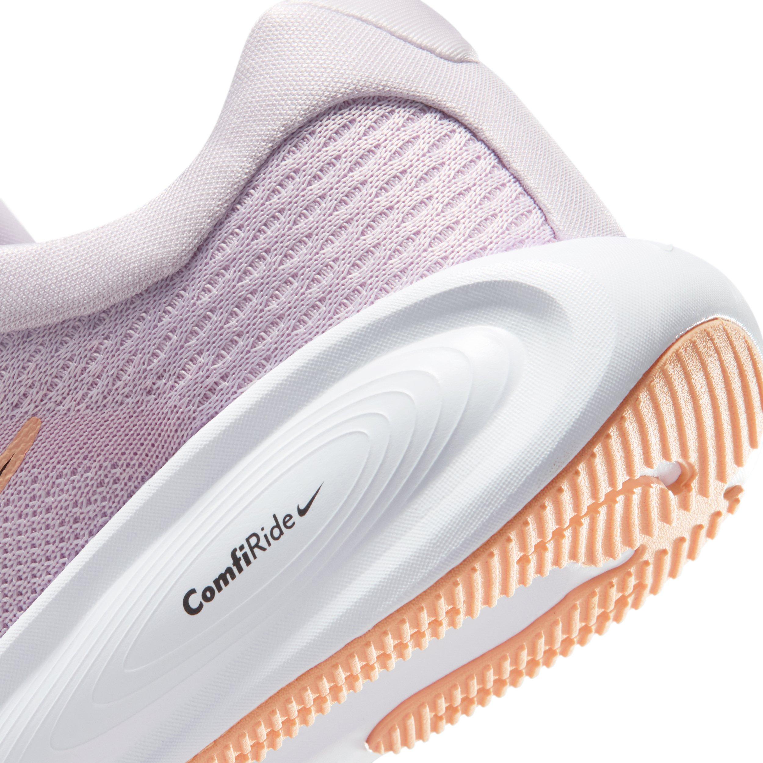 Nike Stellar Ride "Bleached Lilac/Pink Foam/Sunset Haze/Black" Grade School Girls' Running Shoe - LILAC/PINK/SUNSET/BLACK