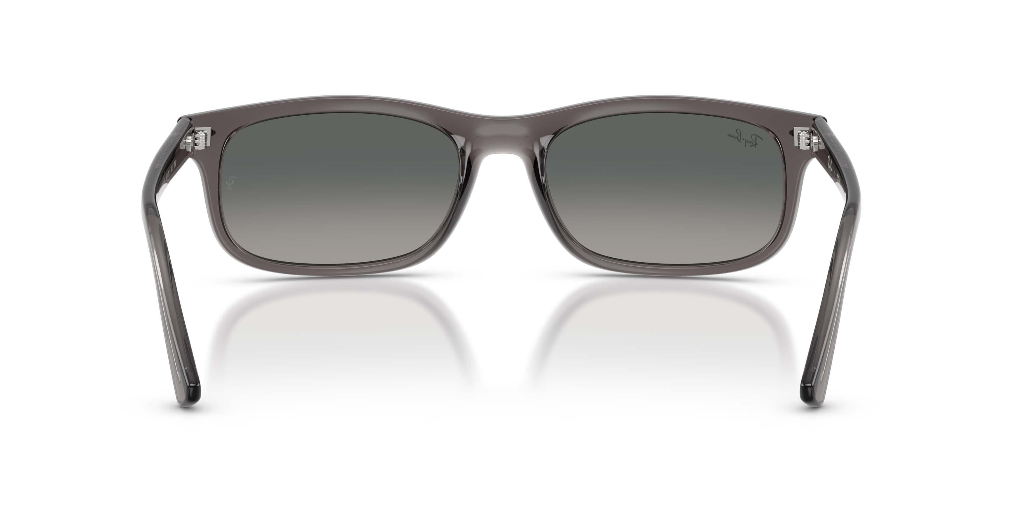 Ray-Ban RB2224 Grey Gradient Sunglasses &ndash; Matte Opal Light Grey - GREY Thumbnail View 4