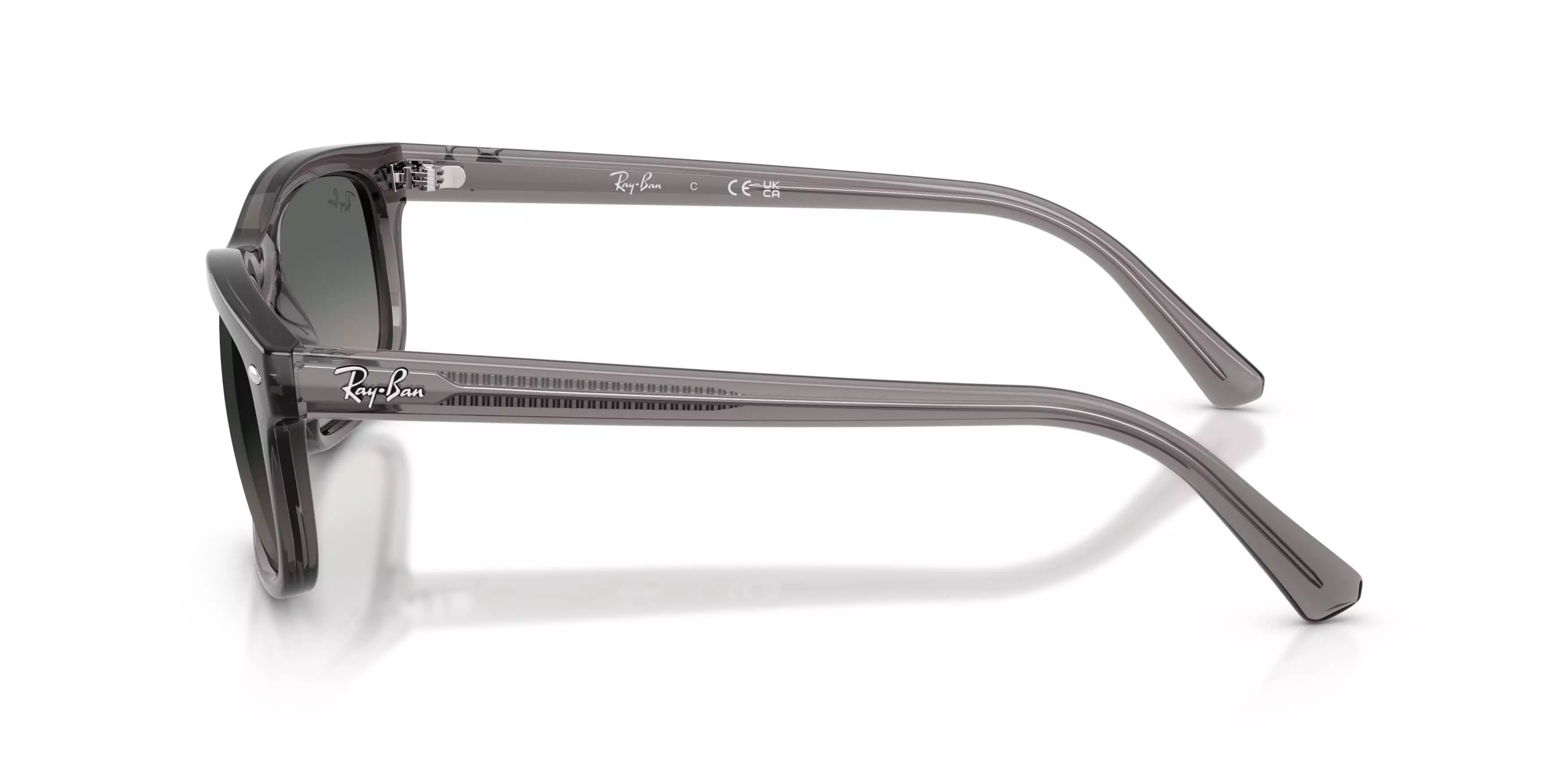 Ray-Ban RB2224 Grey Gradient Sunglasses &ndash; Matte Opal Light Grey - GREY