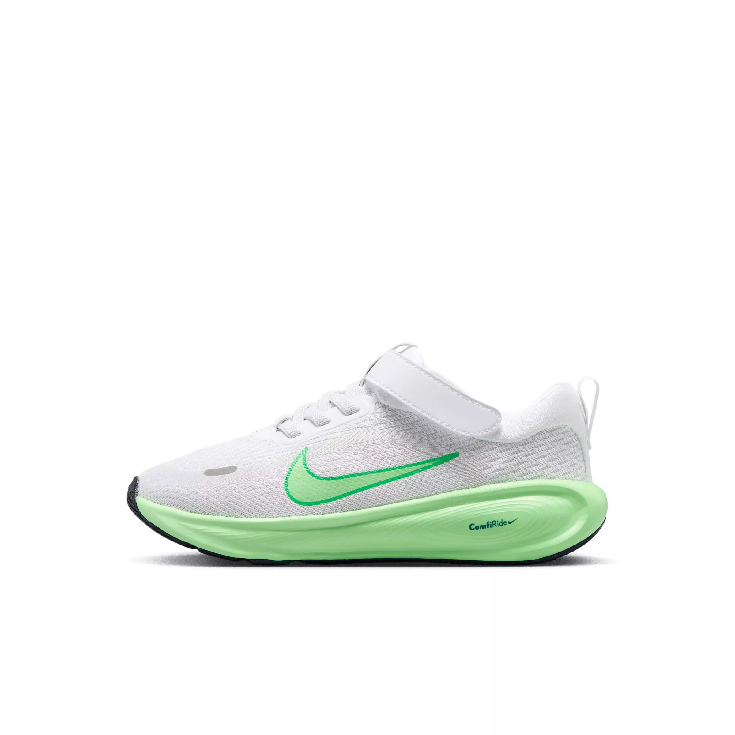 Nike Stellar Ride "White/Photon Dust/Green Spark/Illusion Green" Preschool Boys' Running Shoe - WHITE/DUST/GREEN/GREEN