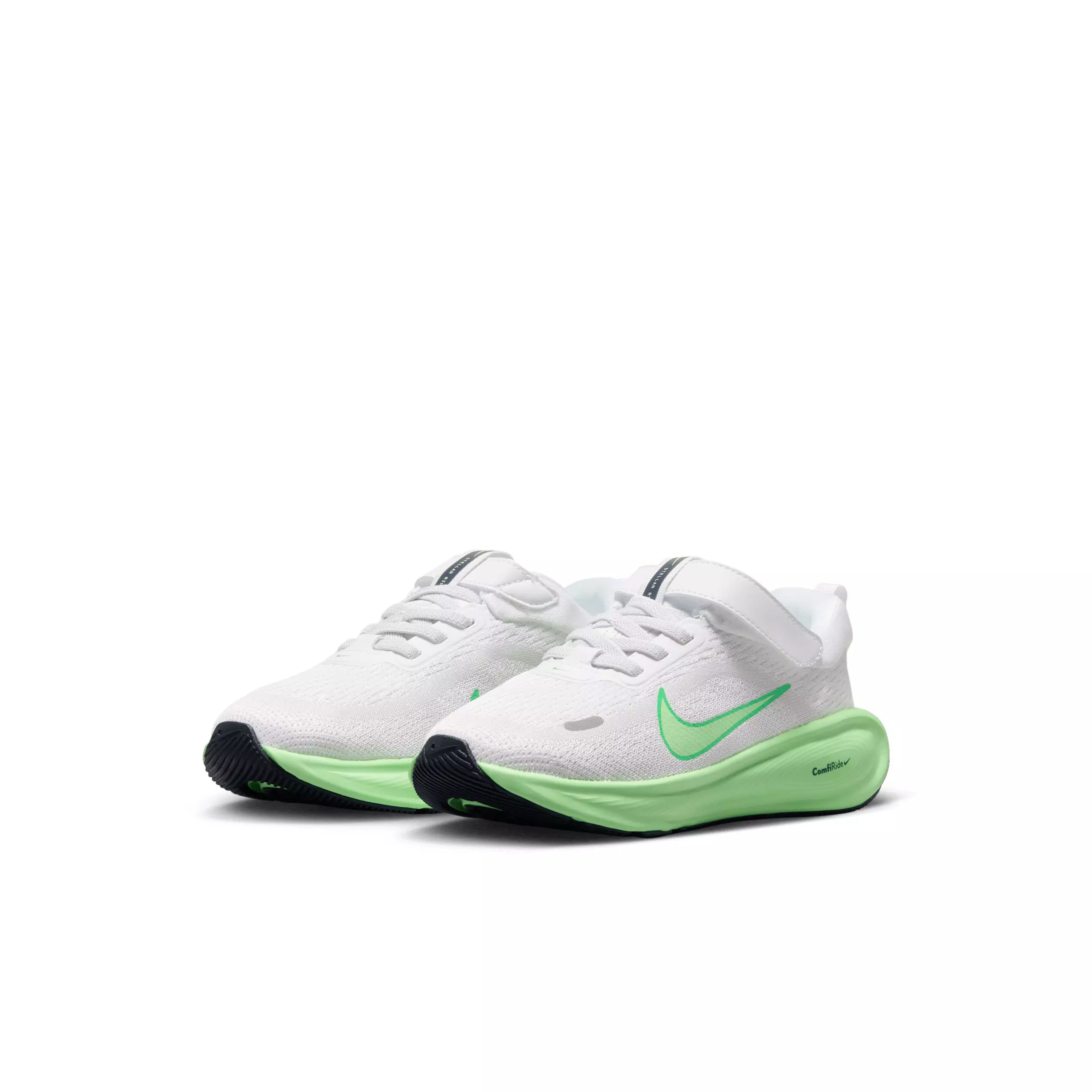 Nike Stellar Ride "White/Photon Dust/Green Spark/Illusion Green" Preschool Boys' Running Shoe - WHITE/DUST/GREEN/GREEN