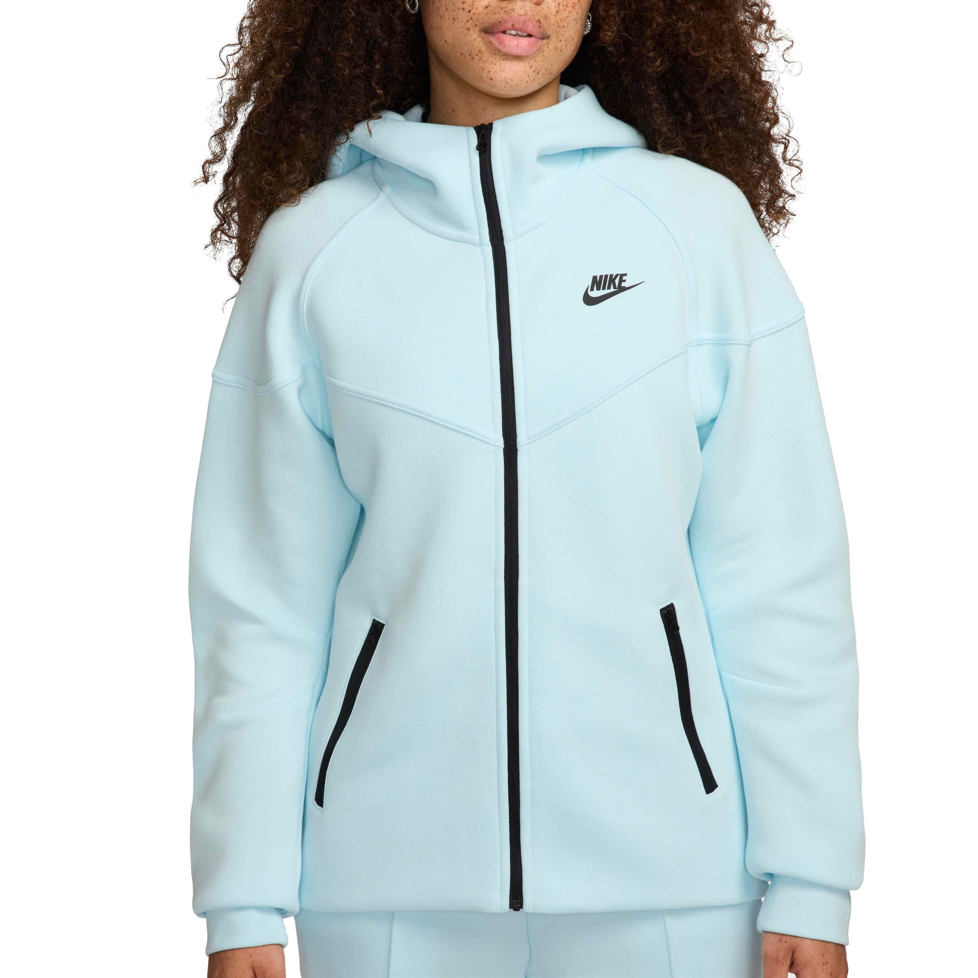 Nike Women's Sportswear Tech Fleece Windrunner Jacket - BLUE Thumbnail View 5
