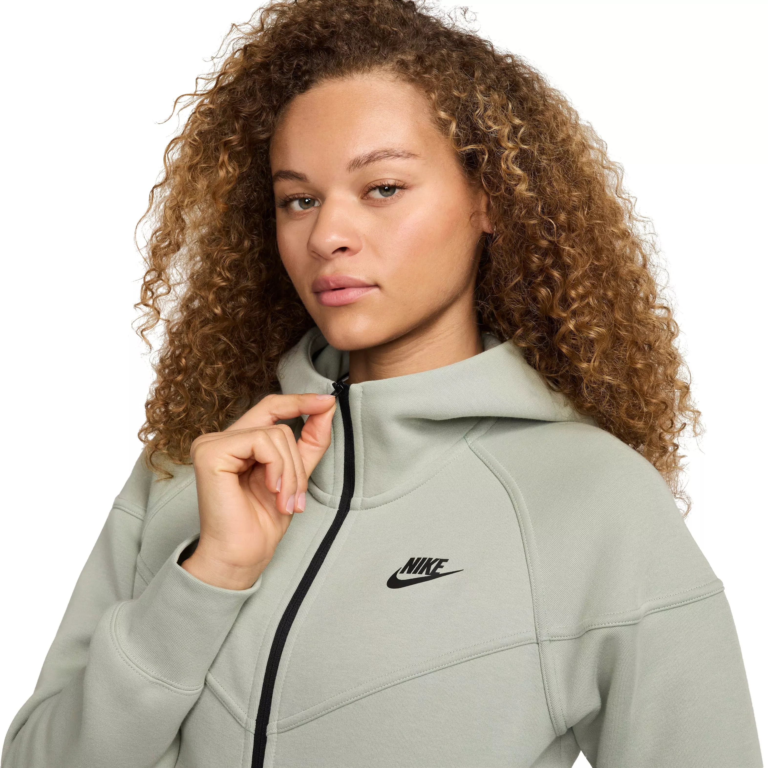 Nike Women's Sportswear Tech Fleece Windrunner Jacket - GREEN