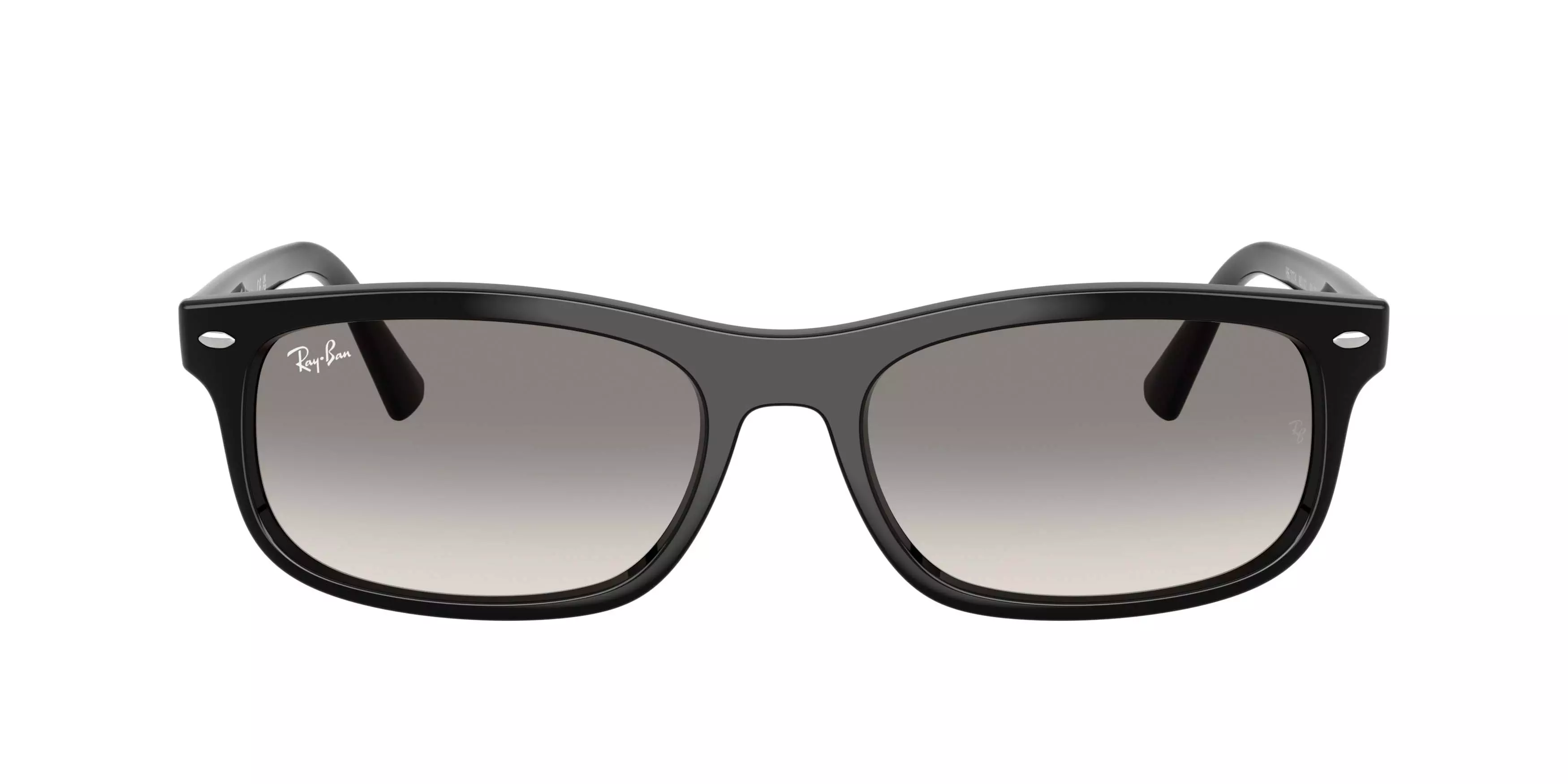 Ray-Ban RB2224 Clear Gradient Grey Sunglasses &ndash; Polished Black - BLACK/GREY