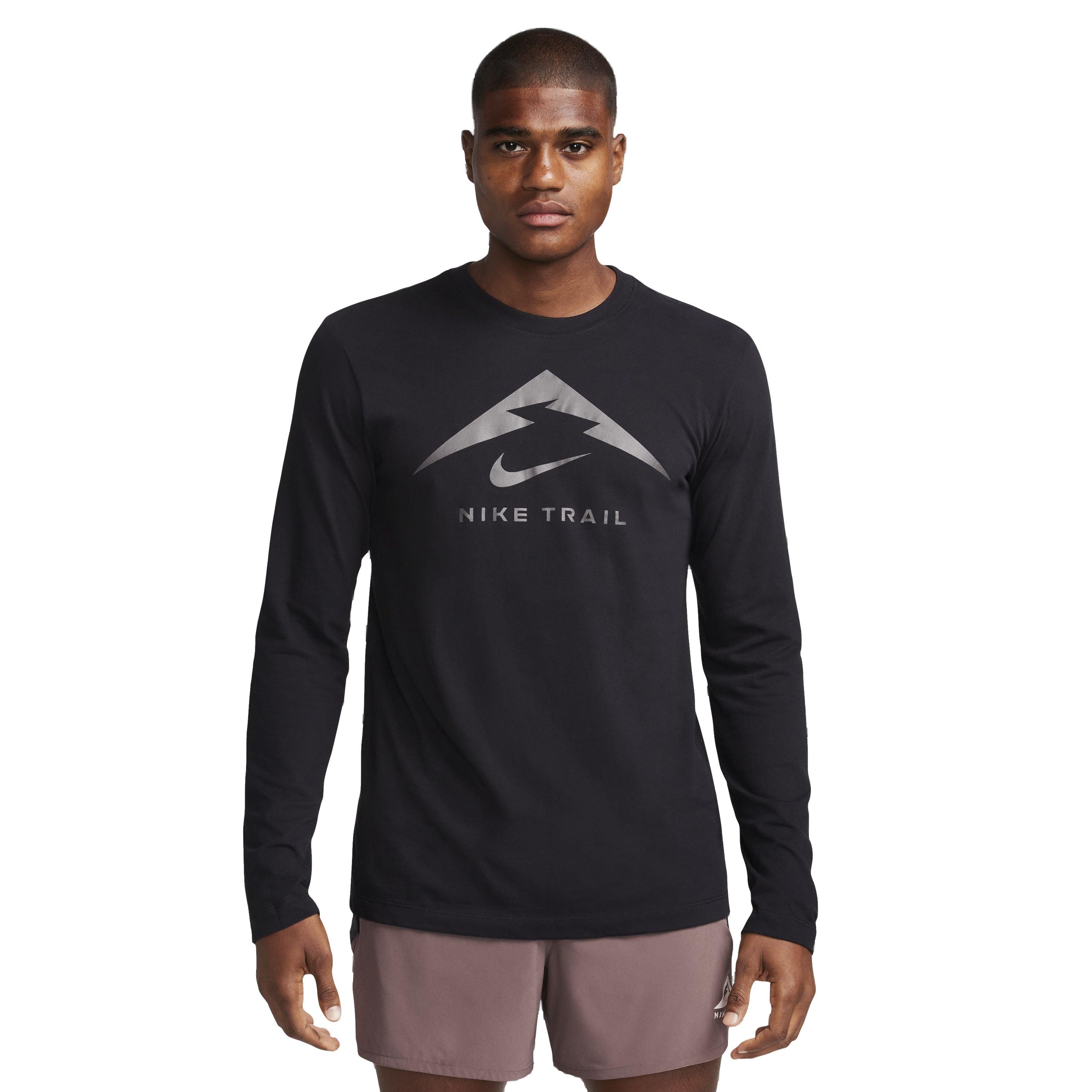 ★Nike★ Trail Men's Dry Fit Long Sleeve Running T-Shirt HJ Amazon.com: Nike Men's Trail Running Long Sleeve T-Shirt (US