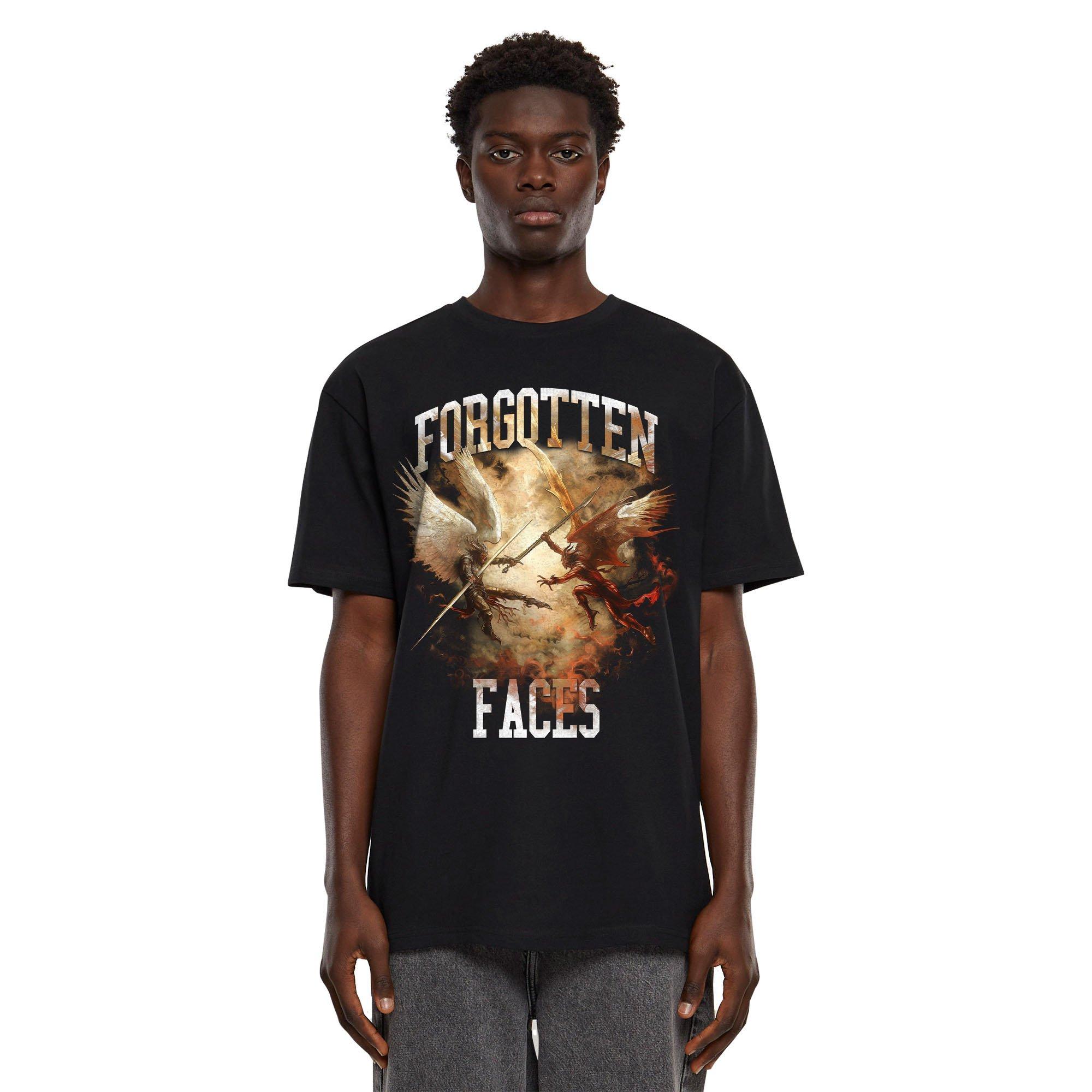 Forgotten Faces Men's Heaven Vs Hell Tee - BLACK Thumbnail View 1
