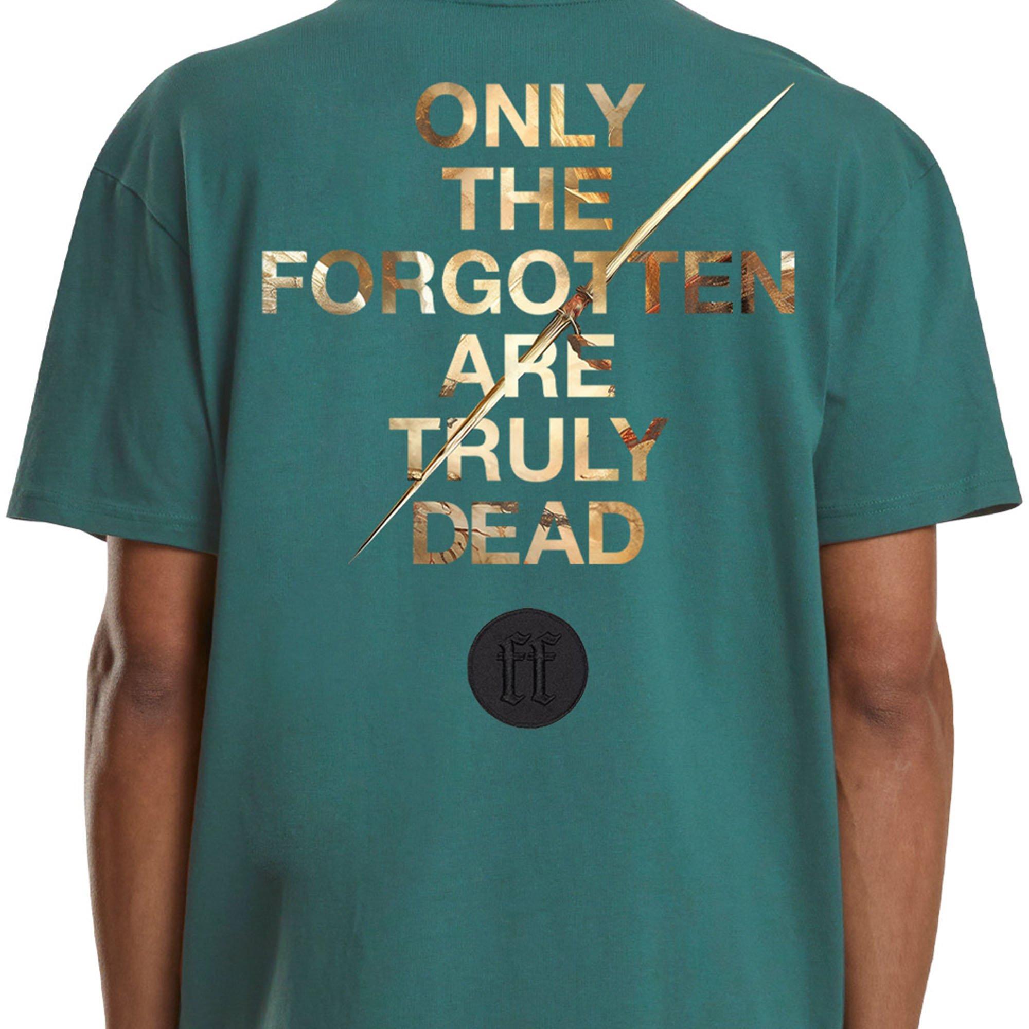 Forgotten Faces Men's Heaven Vs Hell Tee - GREEN Thumbnail View 4