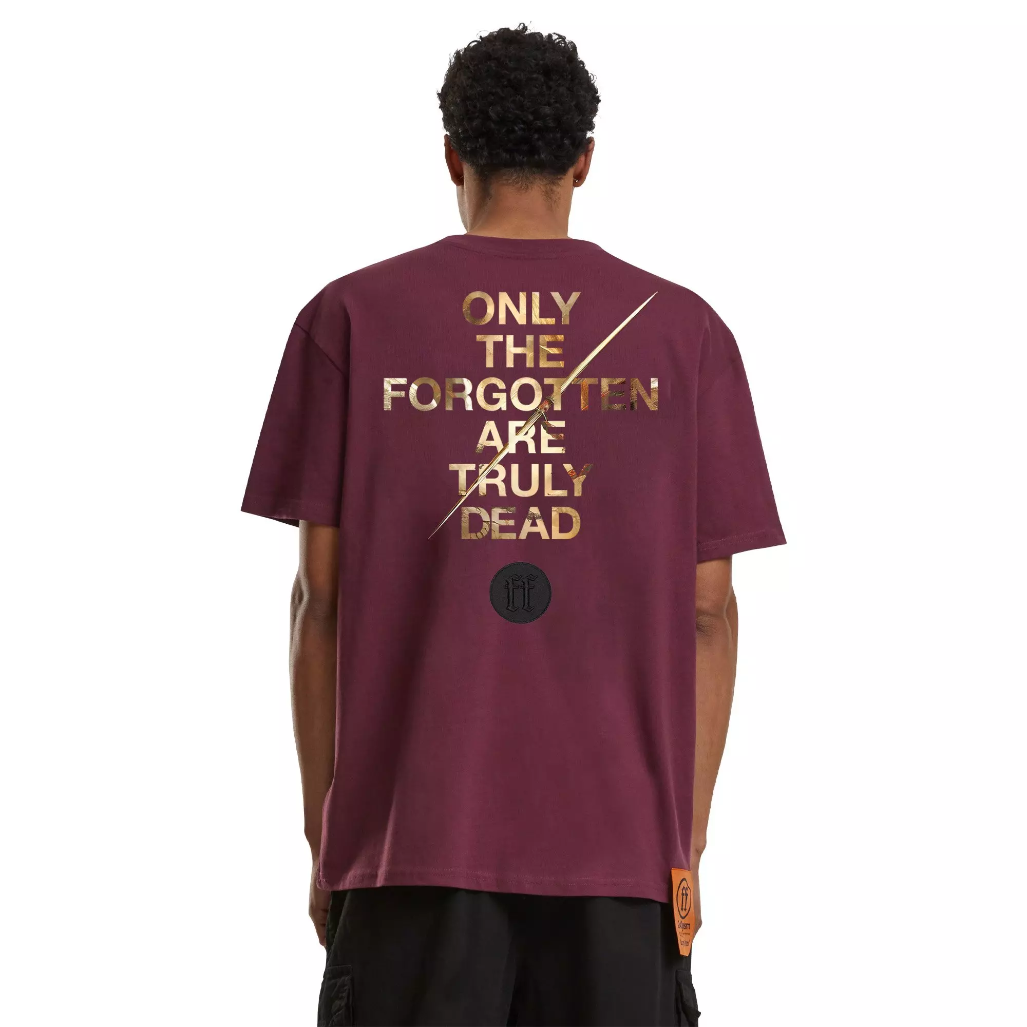 Forgotten Faces Men's Heaven Vs Hell Tee - CHERRY