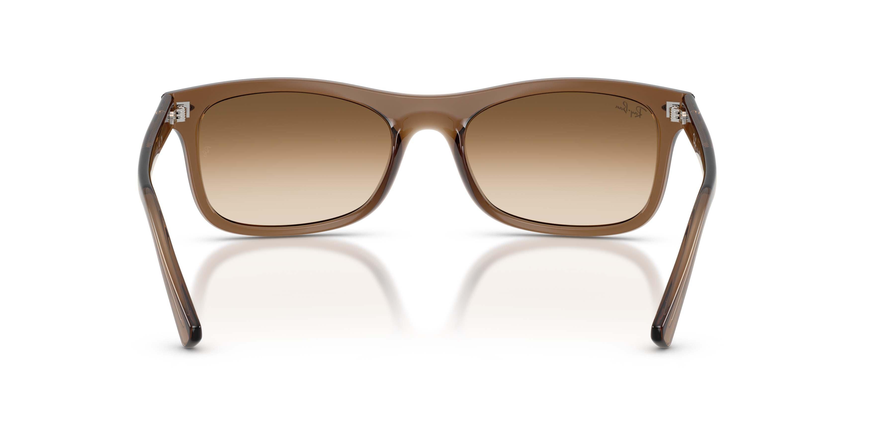 Ray-Ban RB2226 Clear Gradient Brown Sunglasses &ndash; Polished Transparent Light Brown - LT BROWN Thumbnail View 4