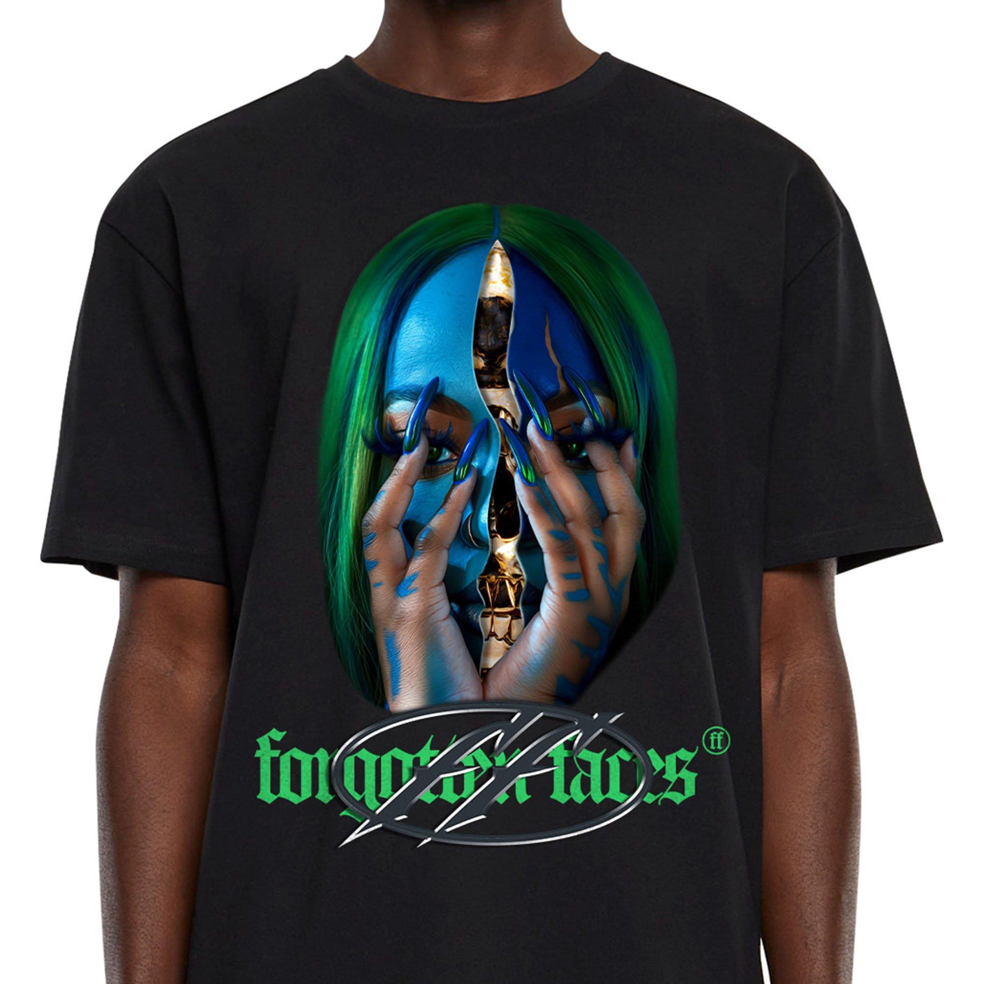 Forgotten Faces Men's Skull Chick Tee - BLACK Thumbnail View 3