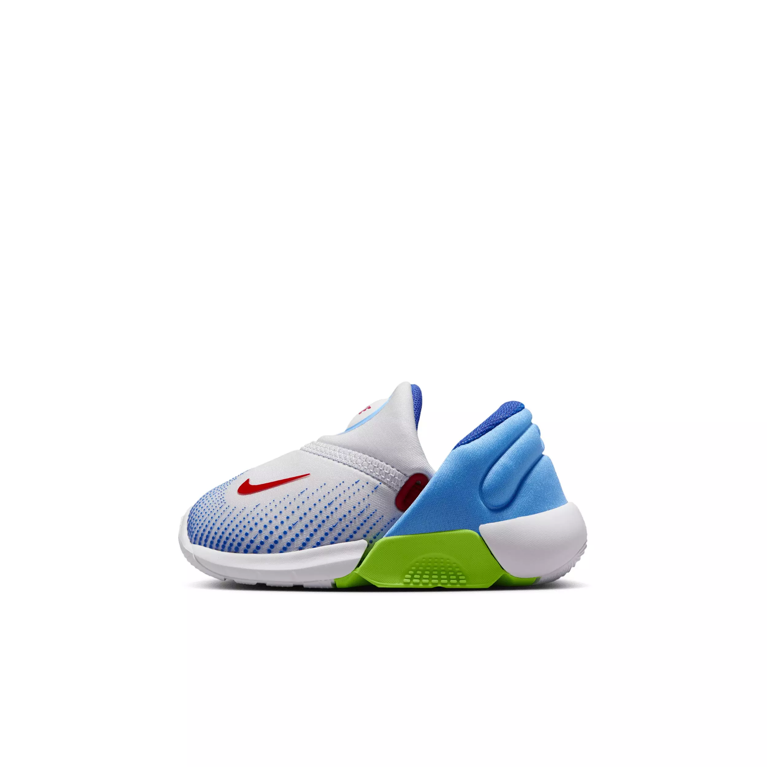 Nike Swoosh Go "Football Grey/Football Blue/Volt/University Red" Infant Boys' Shoe - GREY/BLUE/VOLT/RED