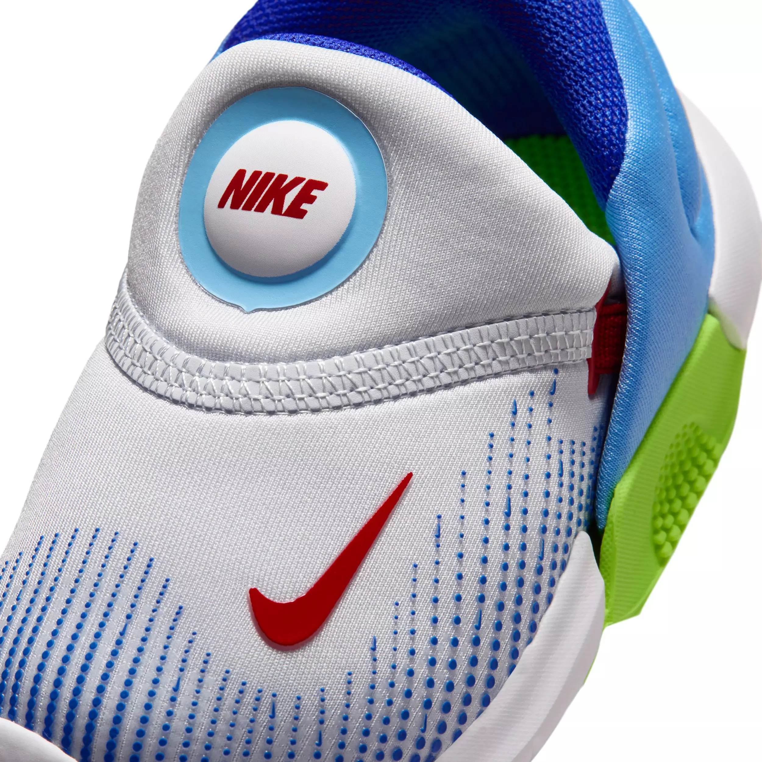 Nike Swoosh Go "Football Grey/Football Blue/Volt/University Red" Infant Boys' Shoe - GREY/BLUE/VOLT/RED