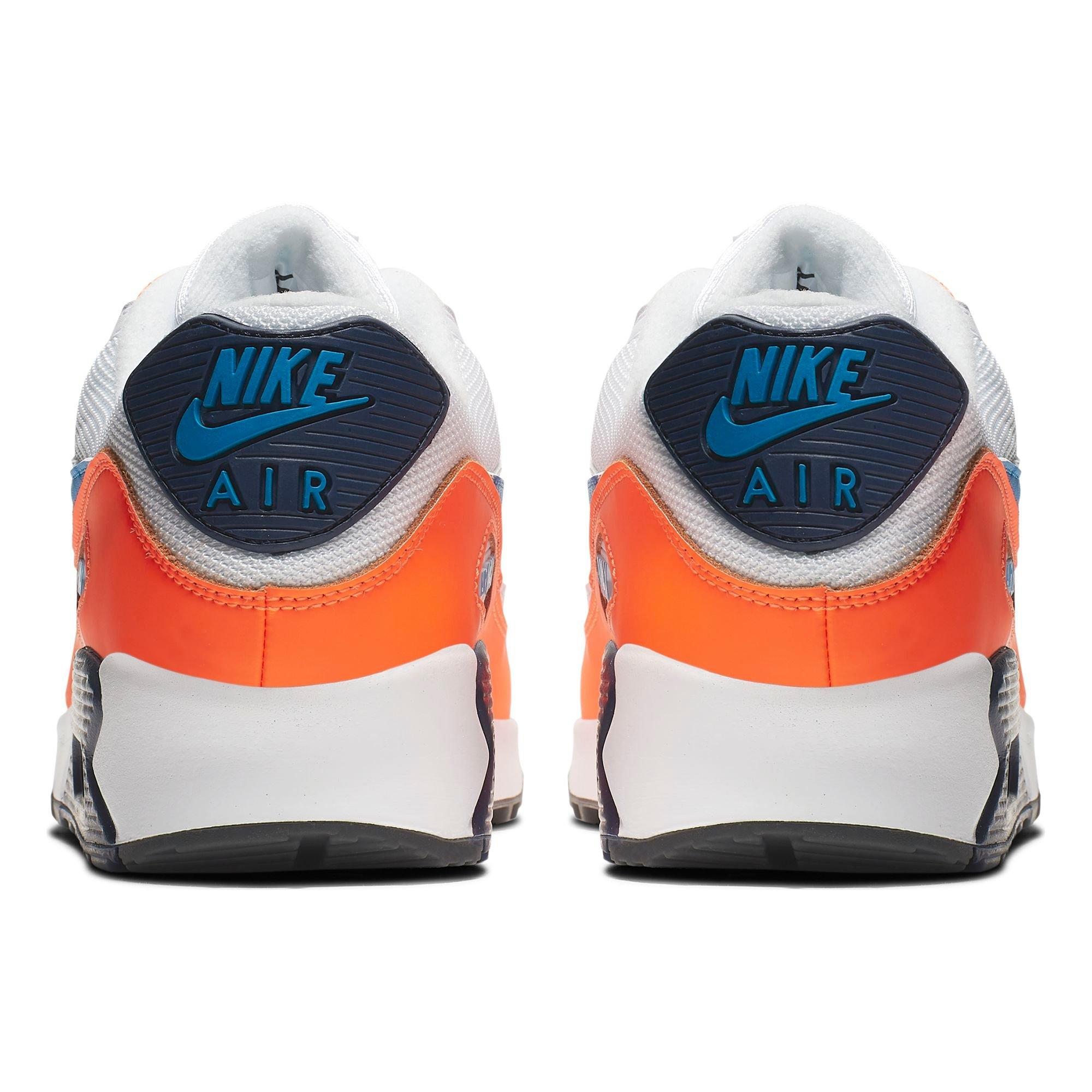 air max 90 white blue orange