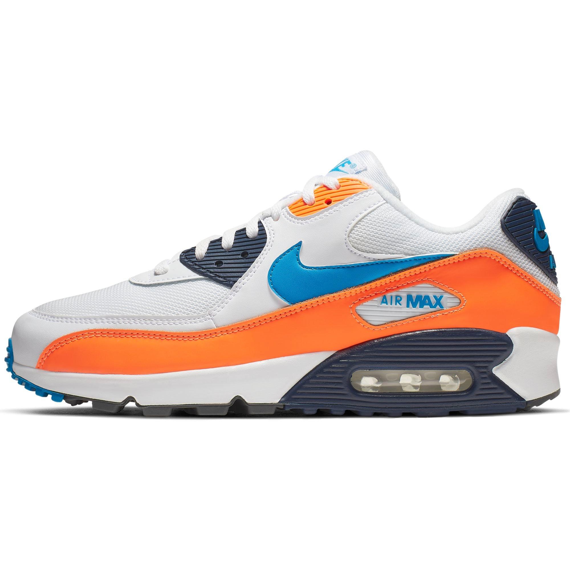 air max 90 white blue orange