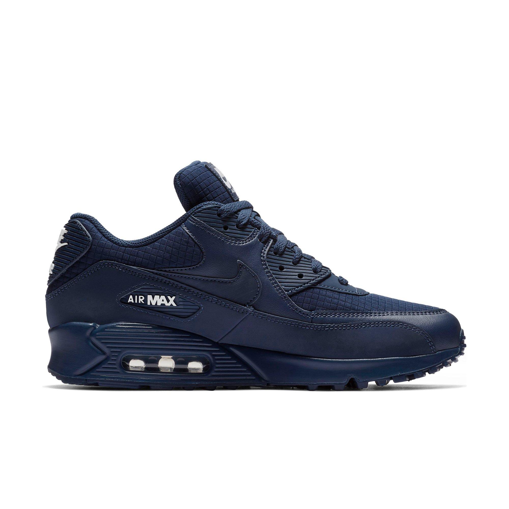 navy blue and white nike air max 90