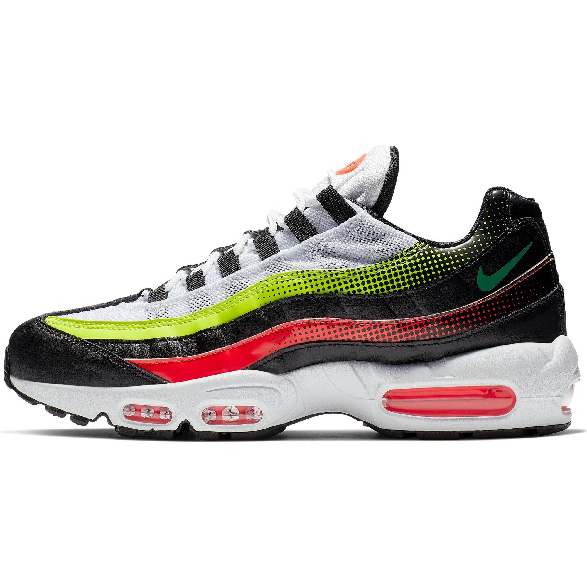 lime green red and black air max