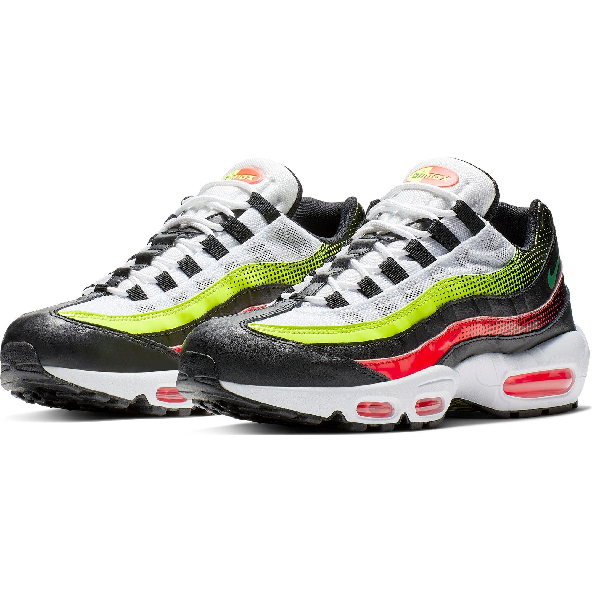 lime green red and black air max