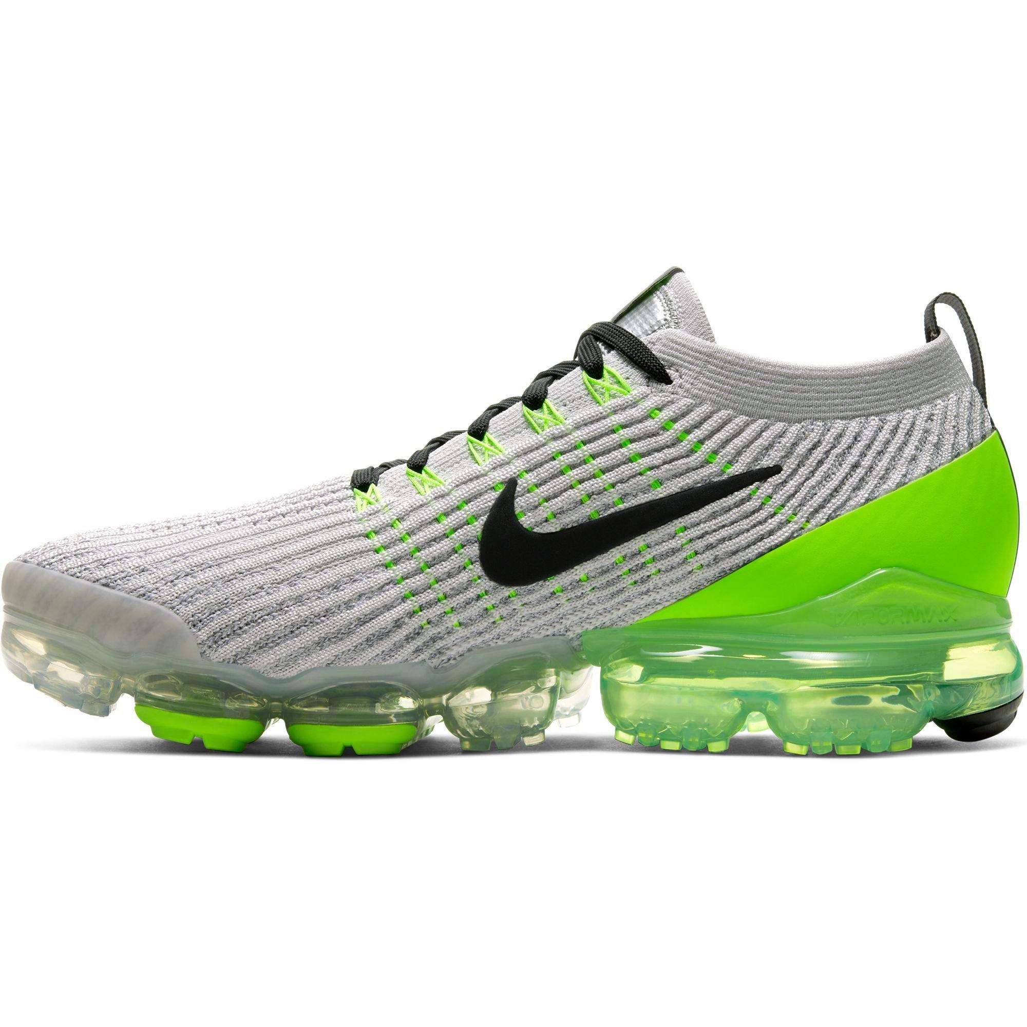 nike air vapormax flyknit 3 vast grey electric green